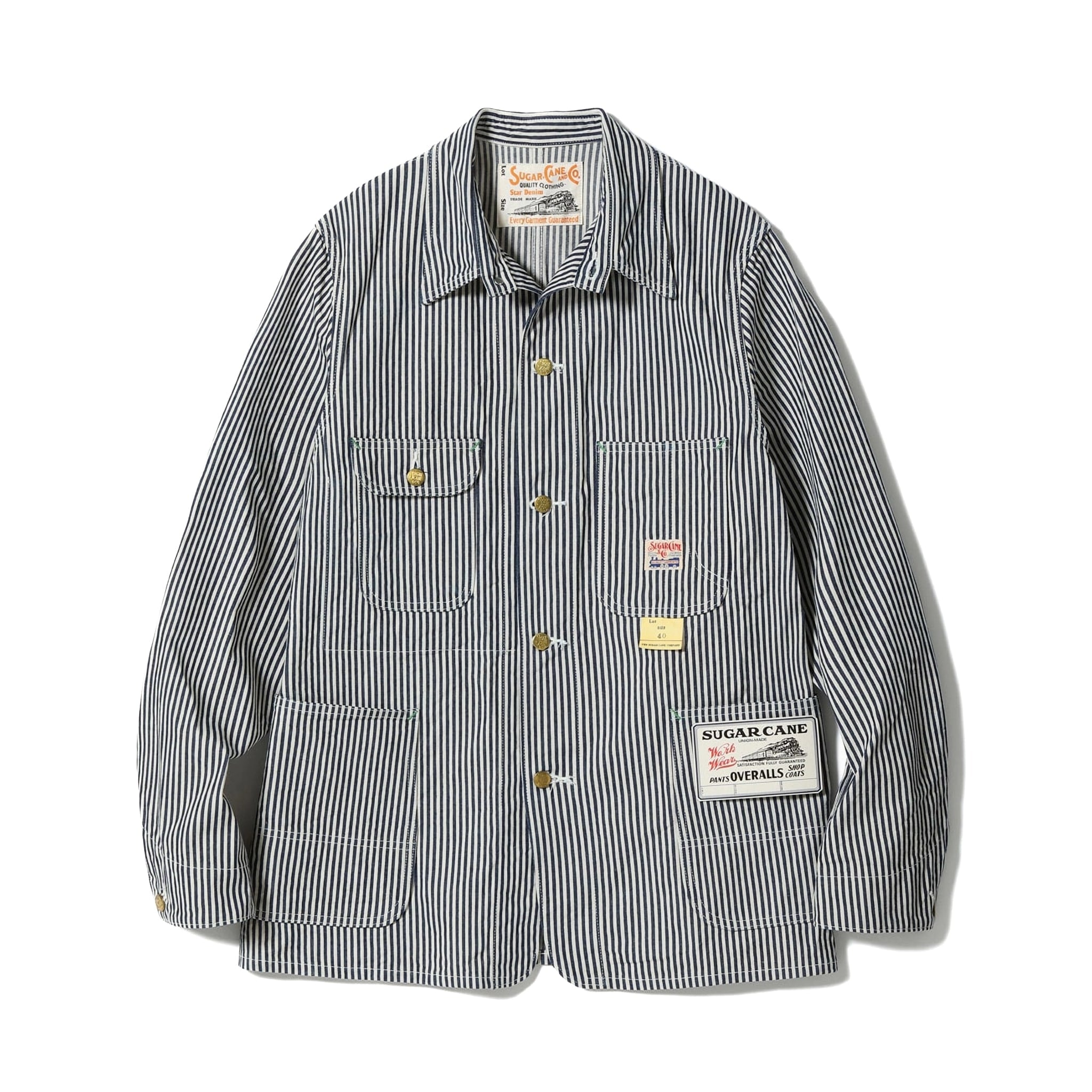 SC15656 11oz Hickory Stripe Work Coat