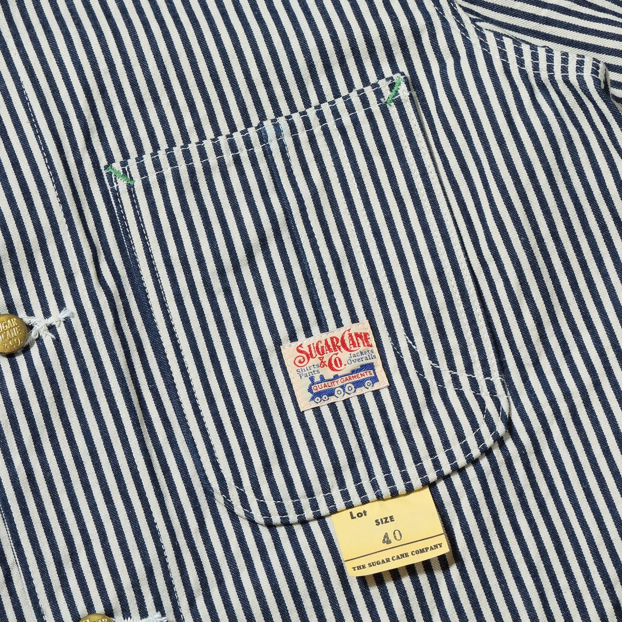 SC15656 11oz Hickory Stripe Work Coat