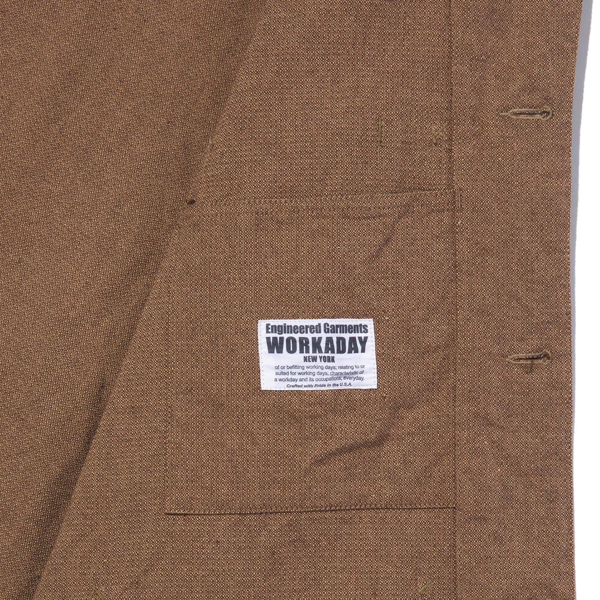 Utility Jacket  - Brown CP Homespun