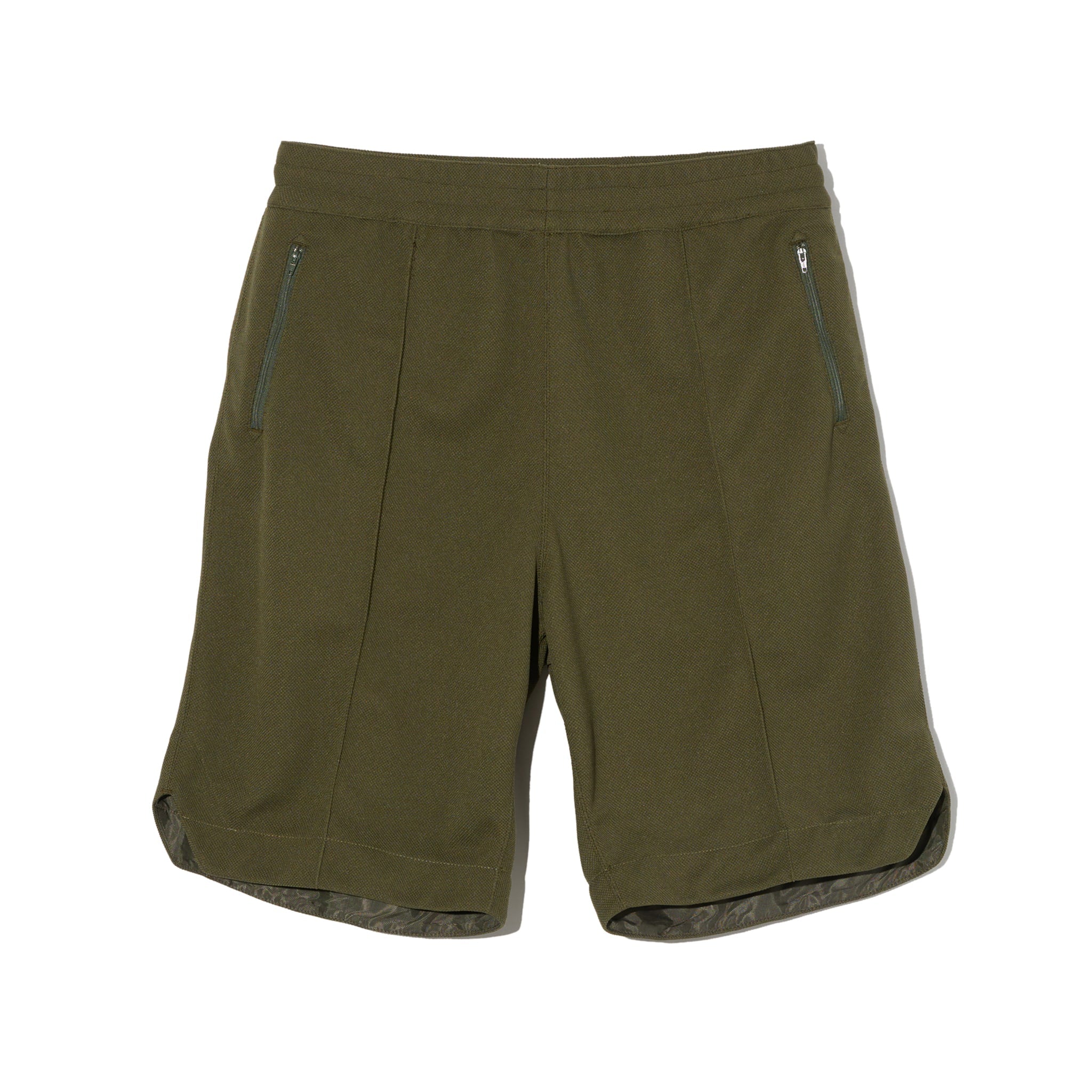 BB Short - Olive Diamond Poly Knit