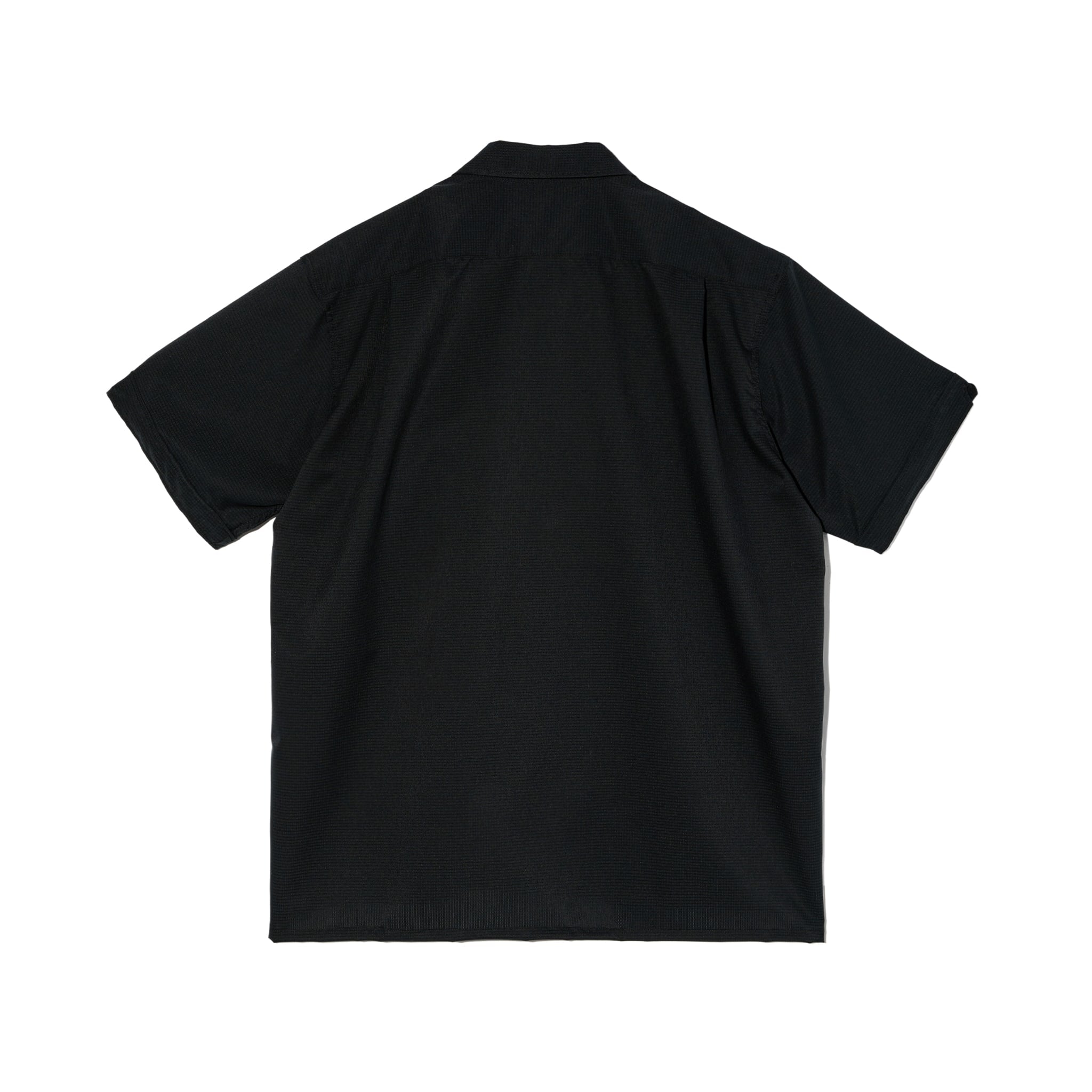Camp Shirt - Black Polyester Mesh