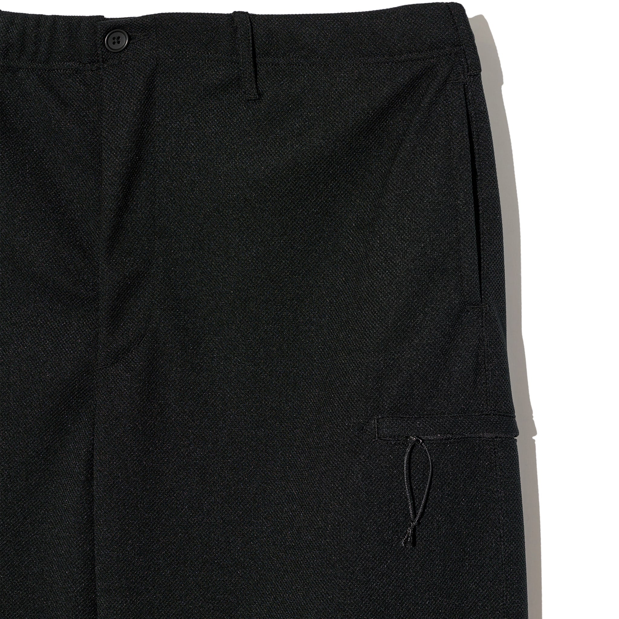 Drawstring Pant - Black Diamond Poly Knit