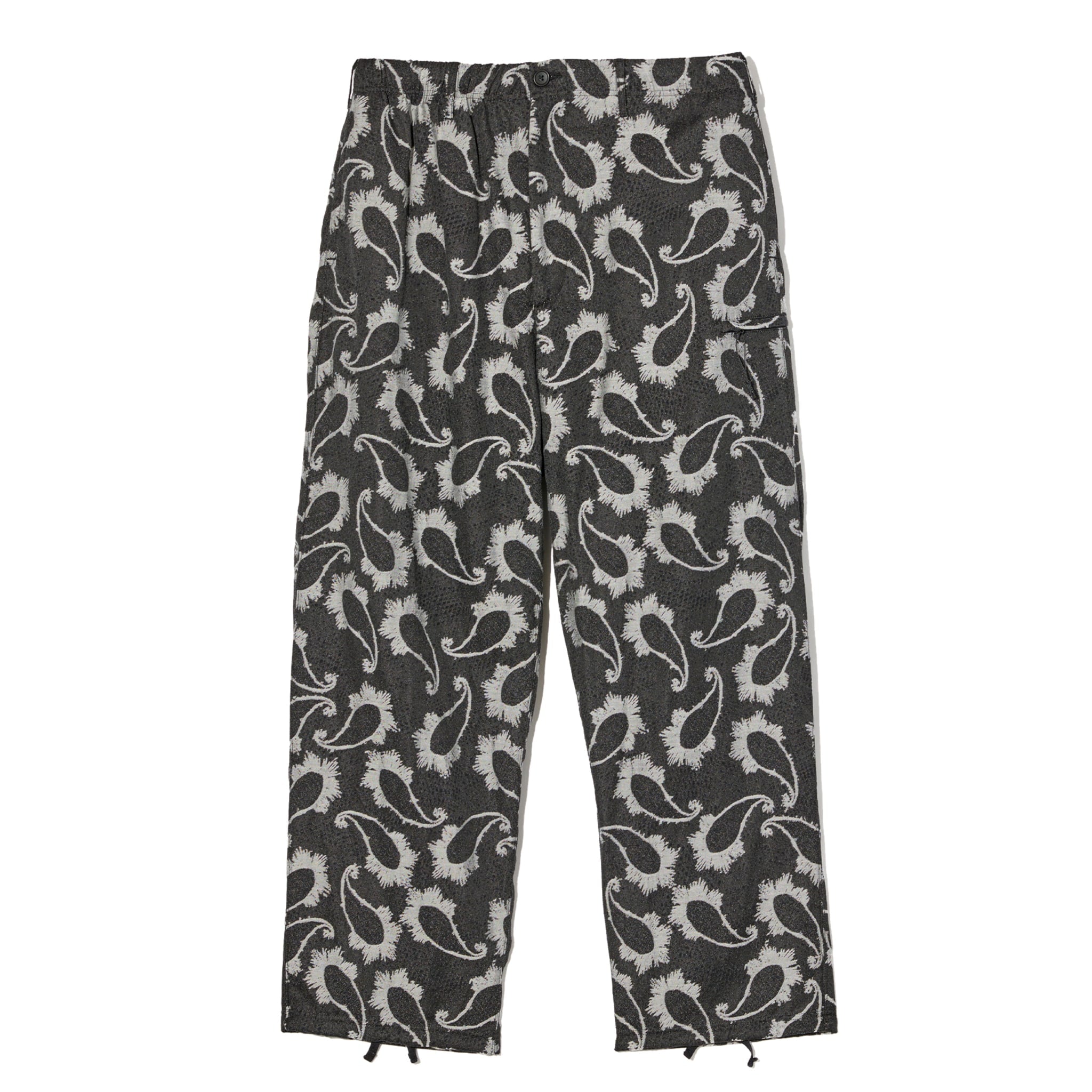 Drawstring Pant - Black/Grey CP Paisley Jacquard
