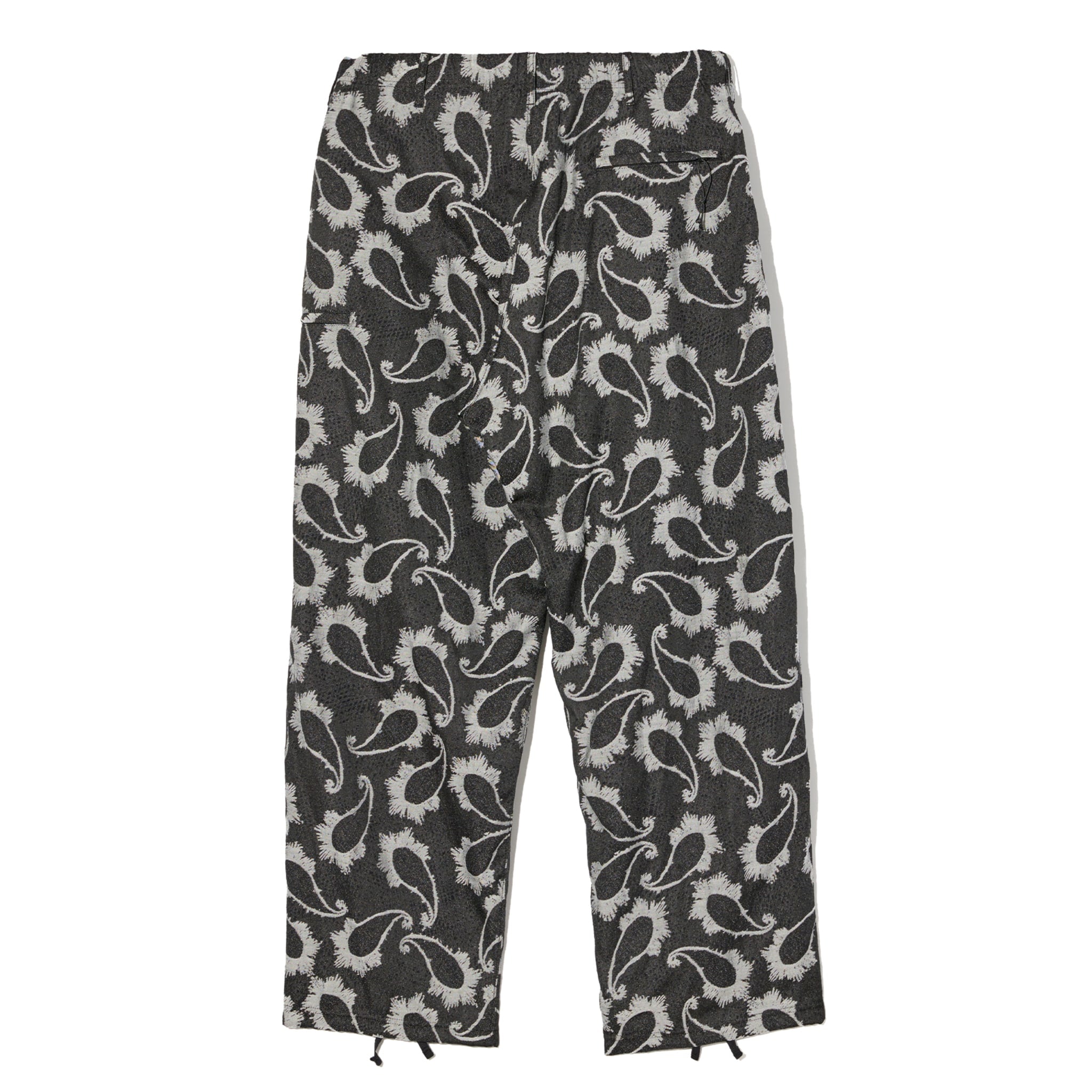 Drawstring Pant - Black/Grey CP Paisley Jacquard