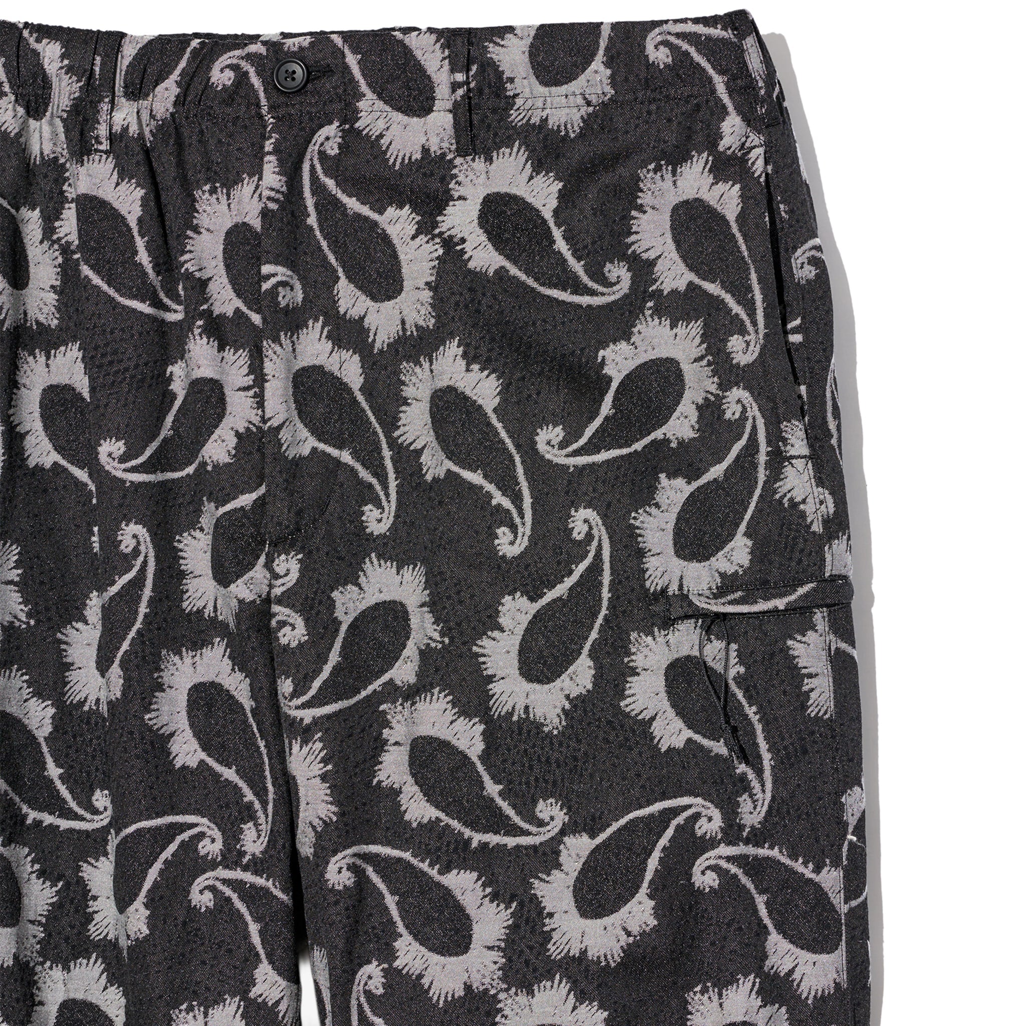 Drawstring Pant - Black/Grey CP Paisley Jacquard