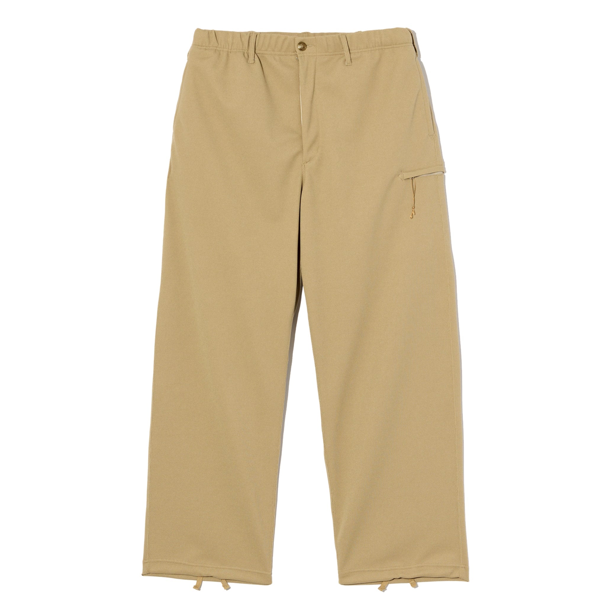 Drawstring Pant - Khaki Diamond Poly Knit