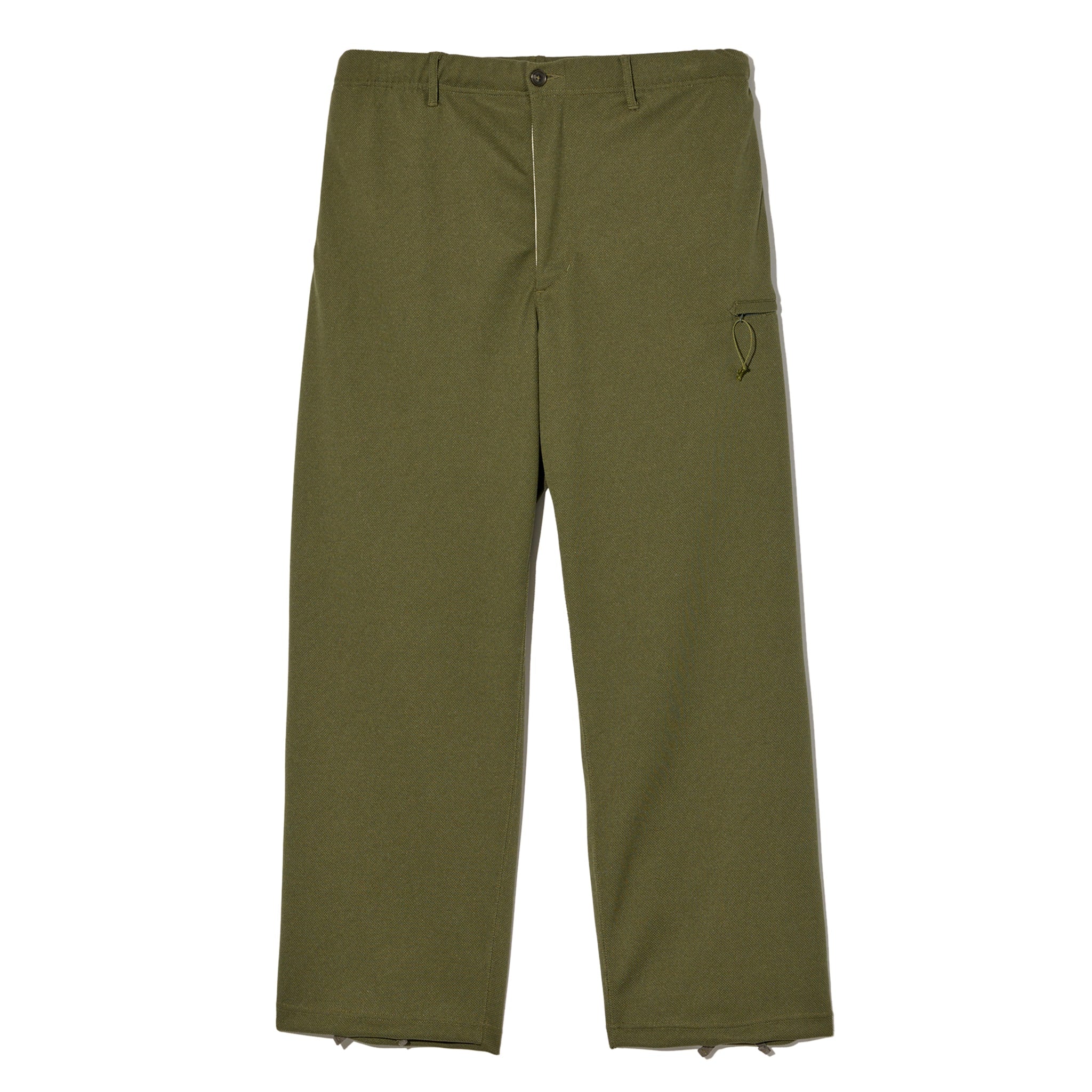 Drawstring Pant - Olive Diamond Poly Knit