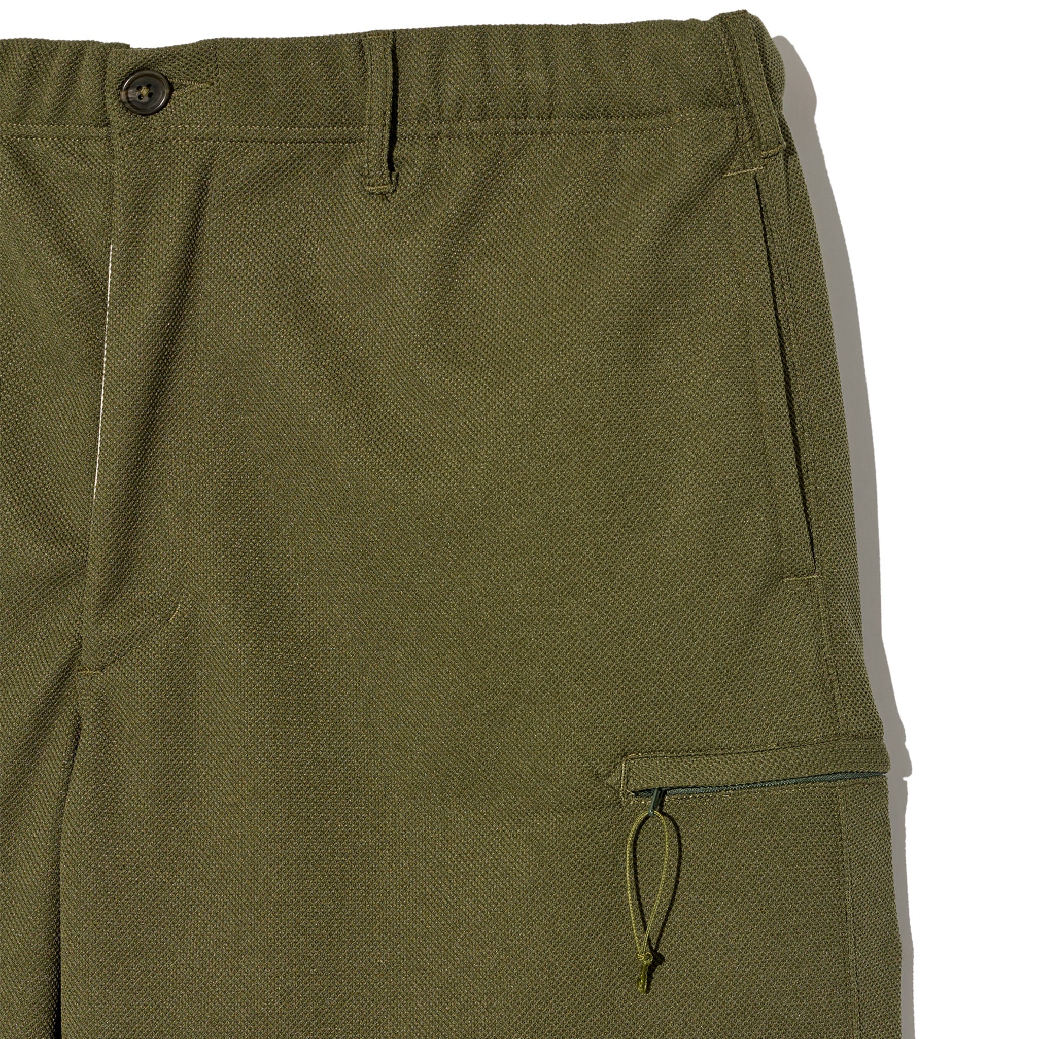 Drawstring Pant - Olive Diamond Poly Knit
