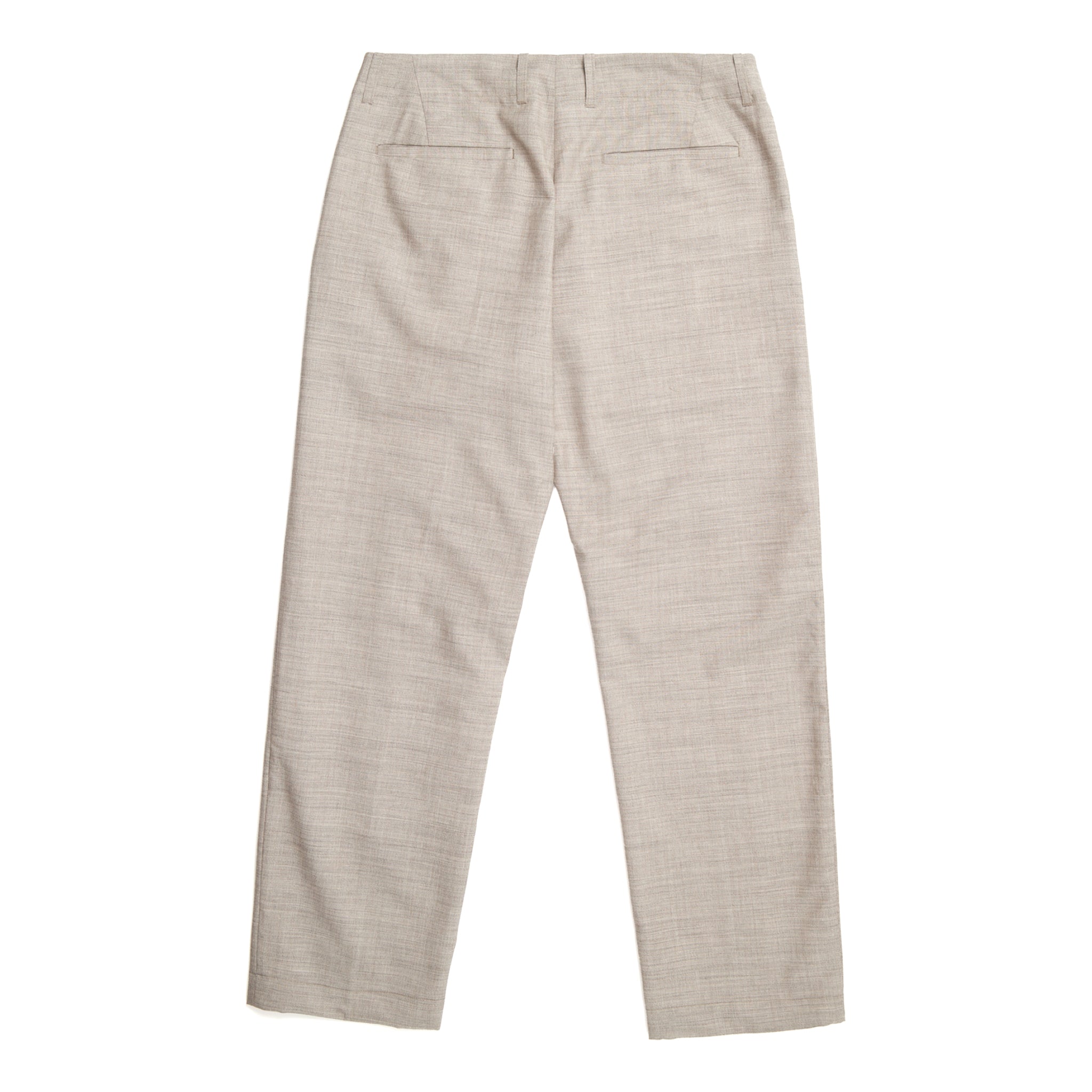 Fox P Lined Trouser Tropical Wool - Greige