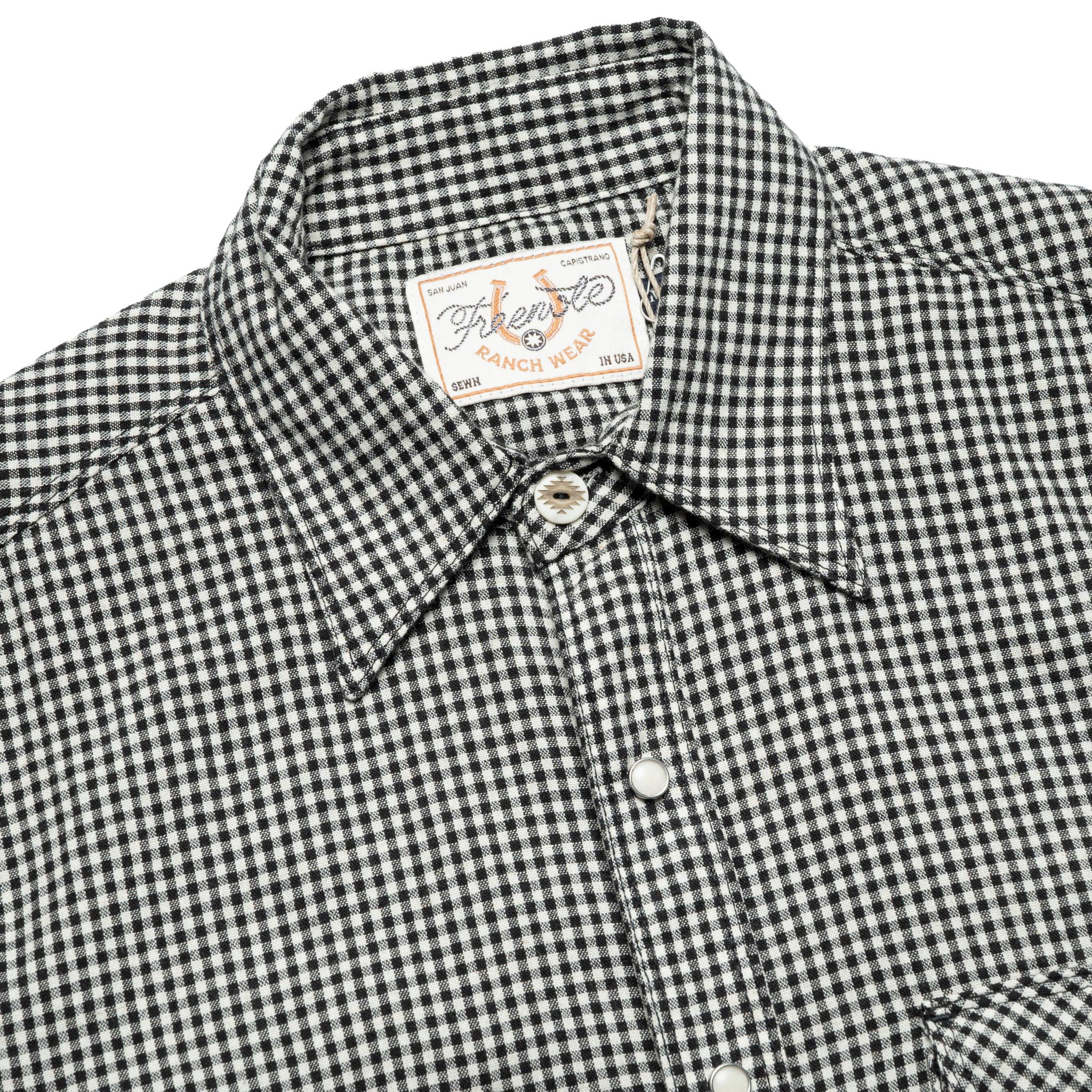 Bodie S/S - Black Gingham