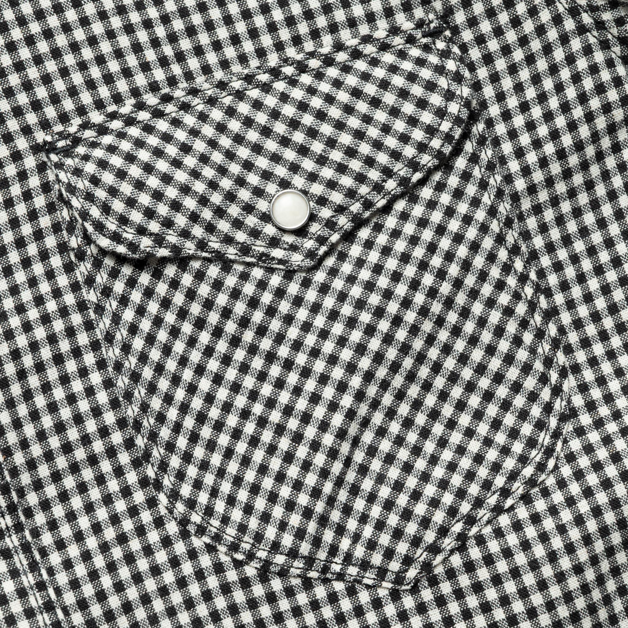 Bodie S/S - Black Gingham