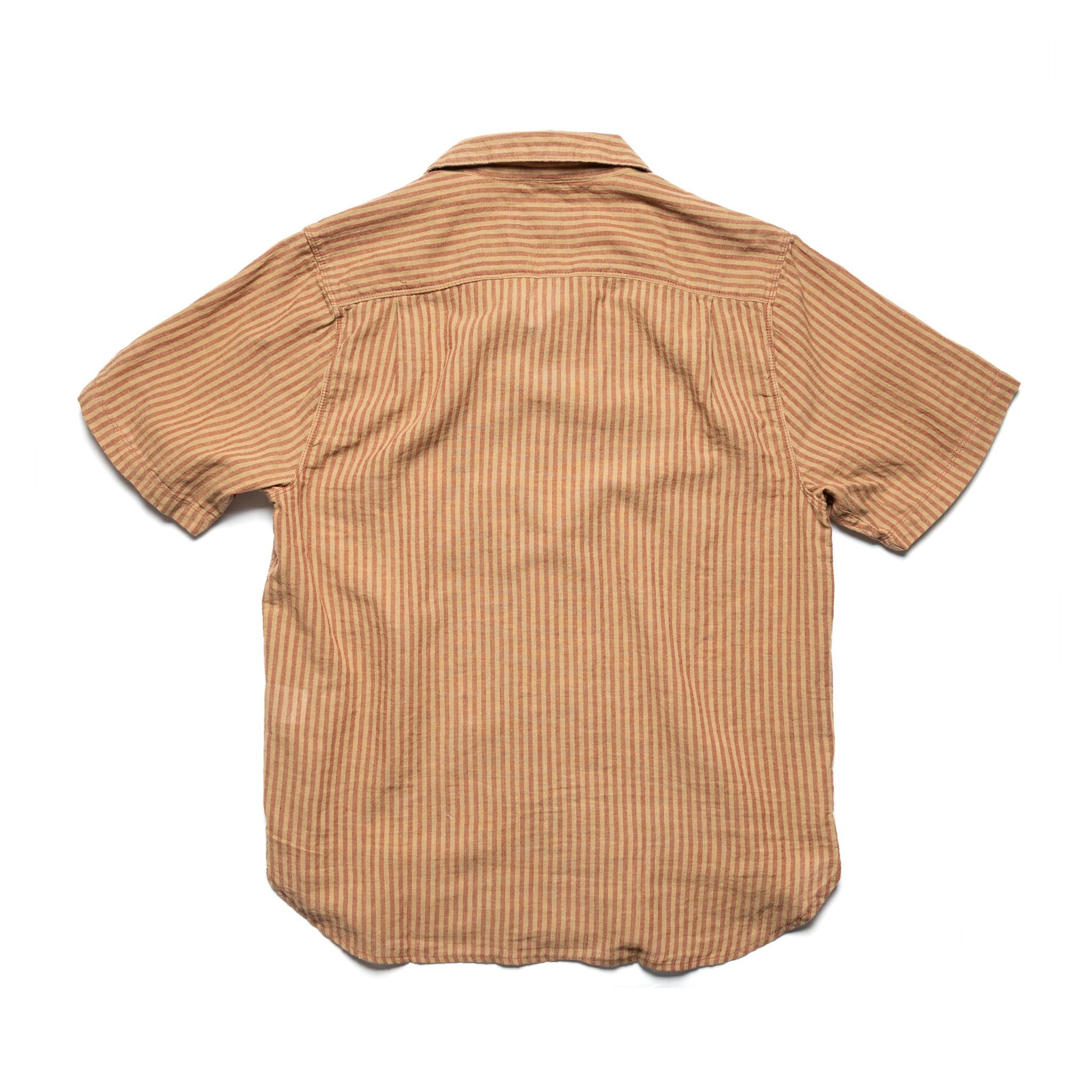 Dayton Short Sleeve Terracotta Stripe