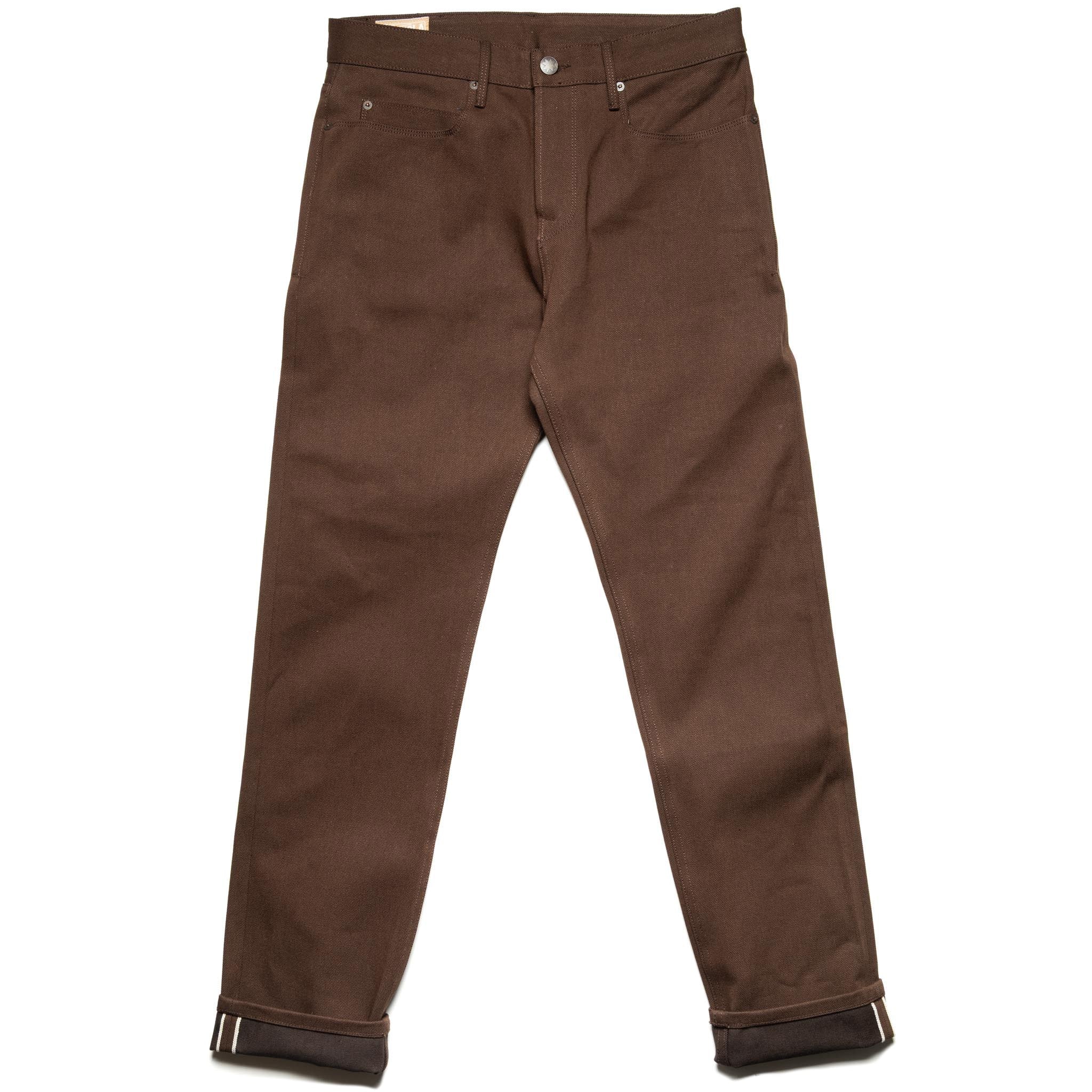 Portola Classic Taper 15 oz Dark Brown Selvedge Denim