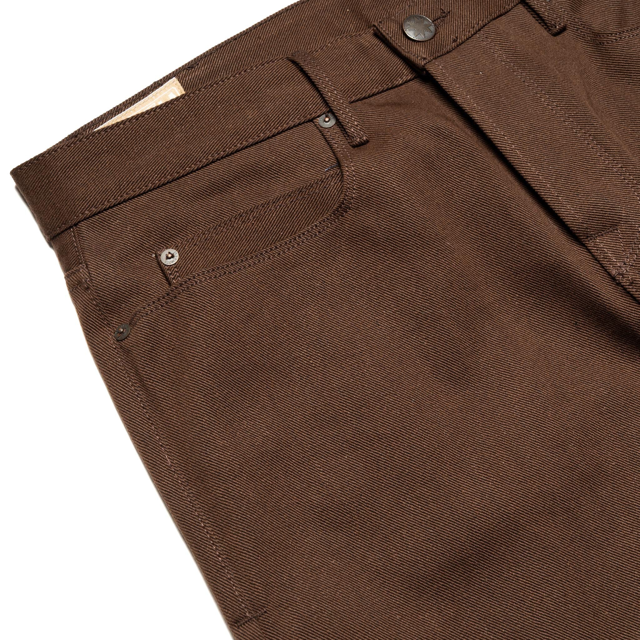 Portola Classic Taper 15 oz Dark Brown Selvedge Denim