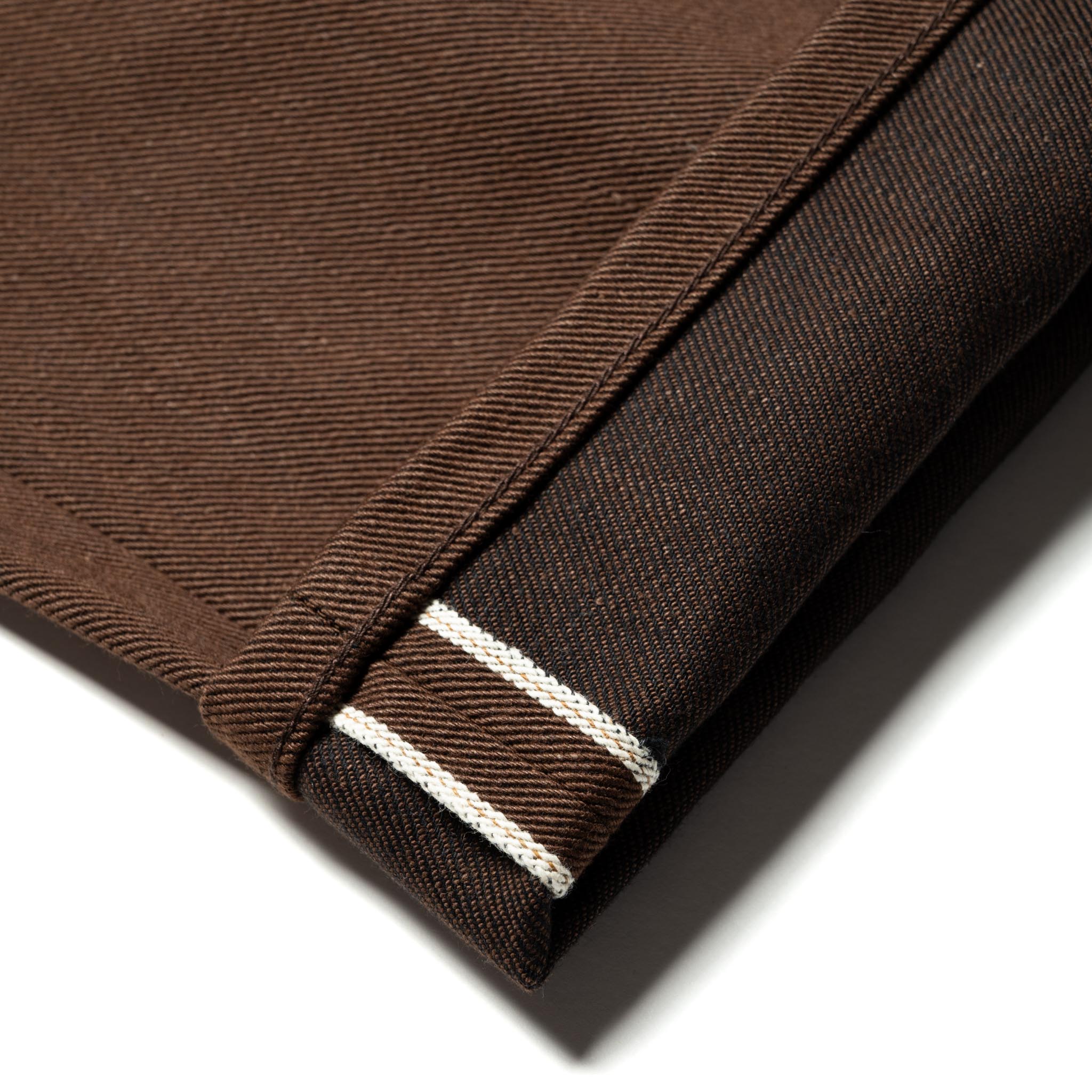 Portola Classic Taper 15 oz Dark Brown Selvedge Denim