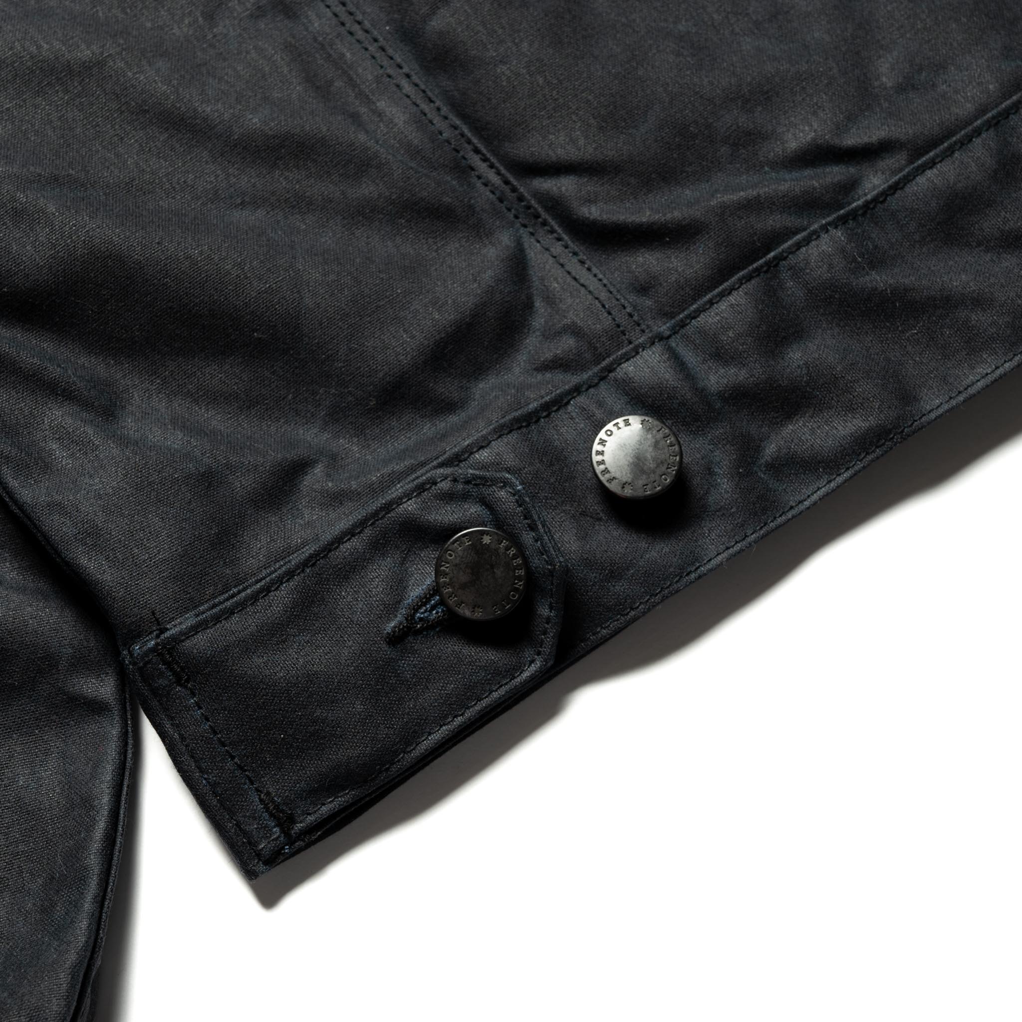 RJ-1 Riders Jacket Waxed Canvas - Black (Brown Lining)