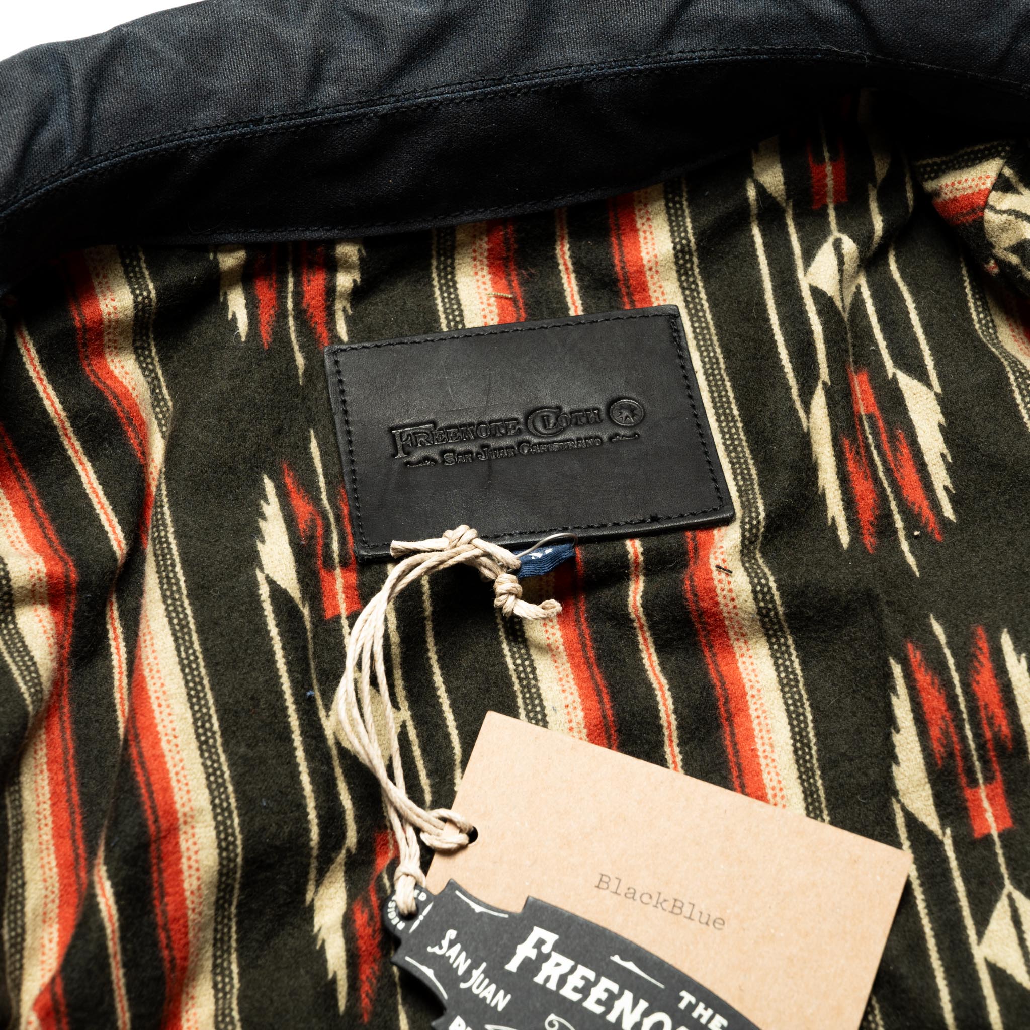 RJ-1 Riders Jacket Waxed Canvas - Black (Brown Lining)