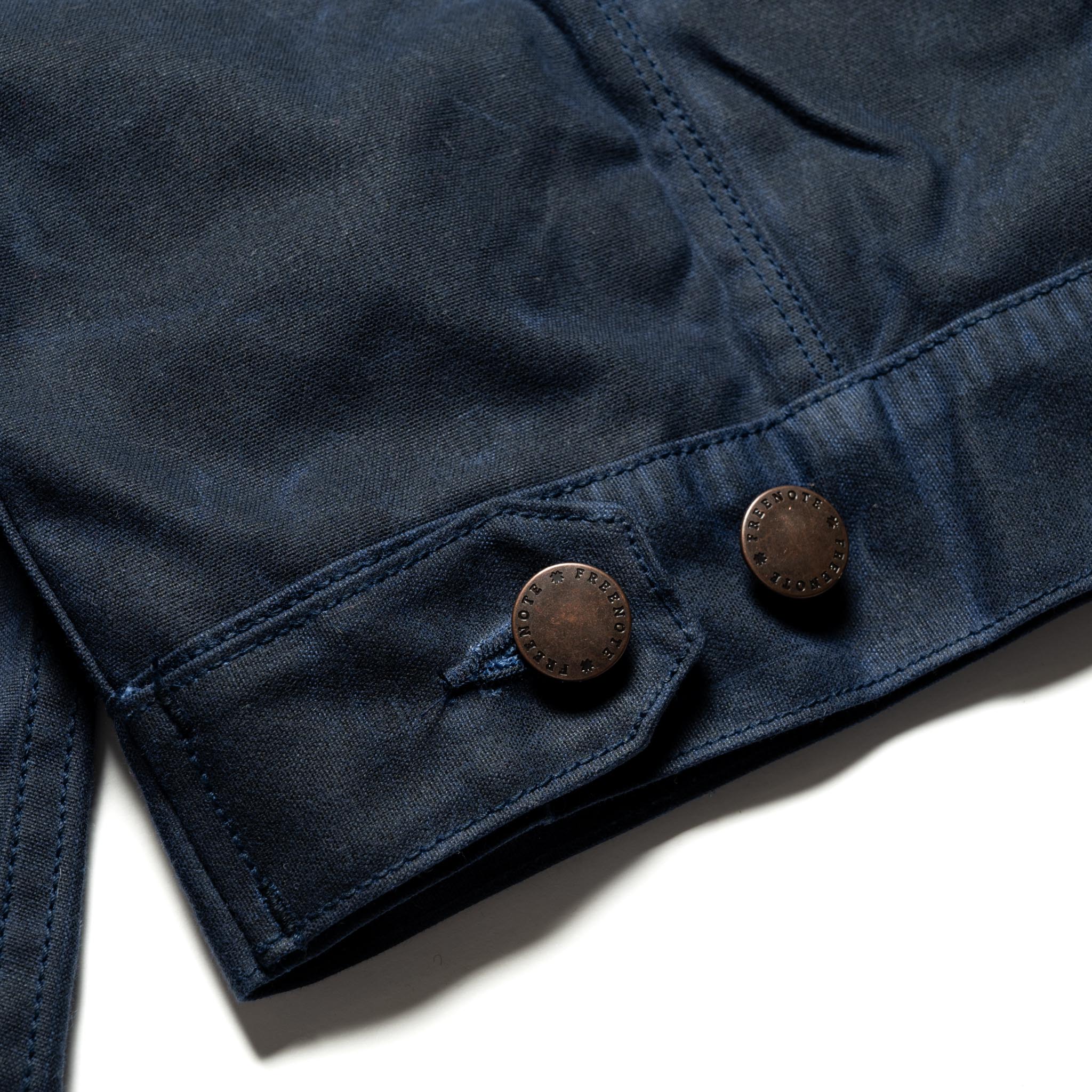 RJ-1 Riders Jacket Waxed Canvas - Navy (Navy Lining)