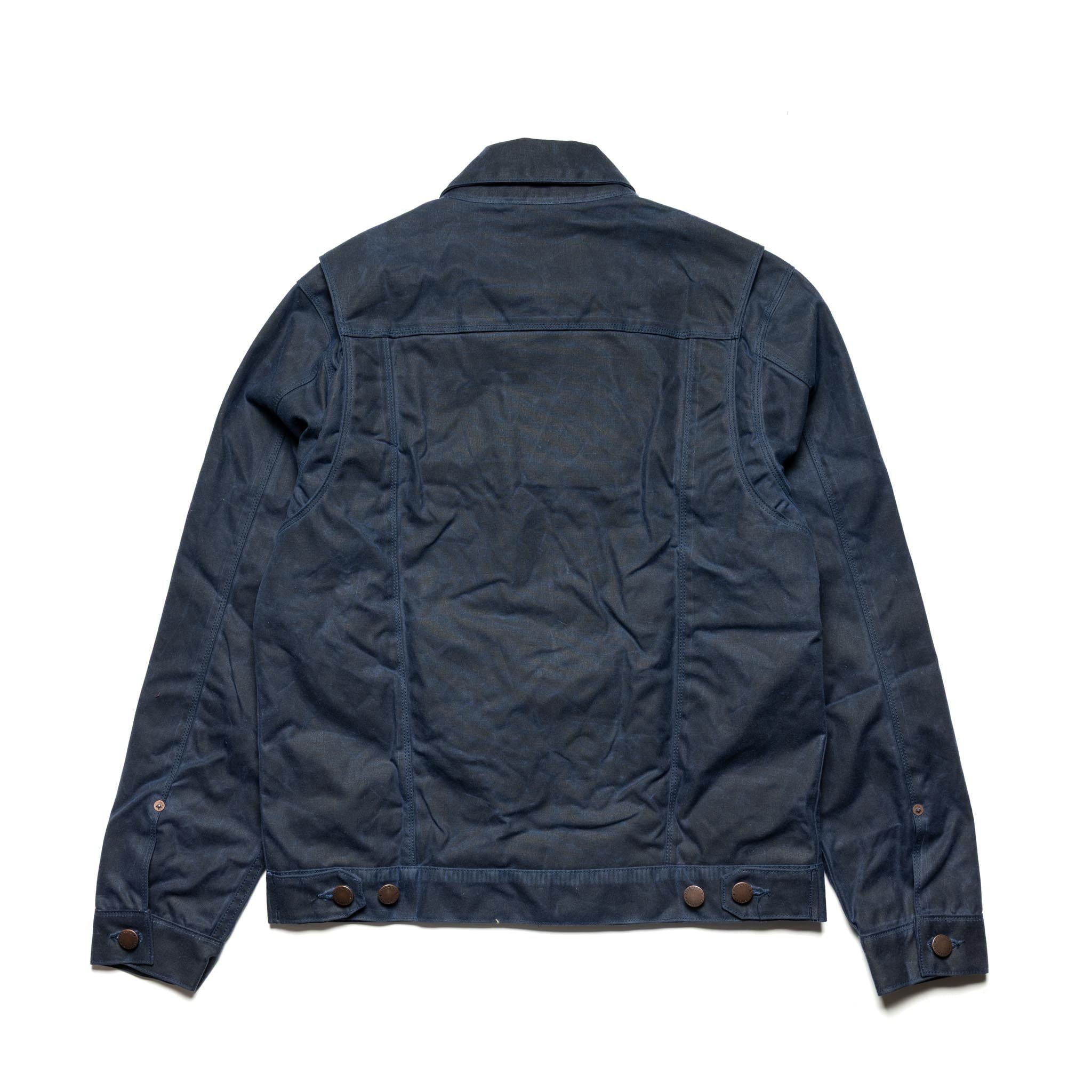 RJ-1 Riders Jacket Waxed Canvas - Navy (Navy Lining)