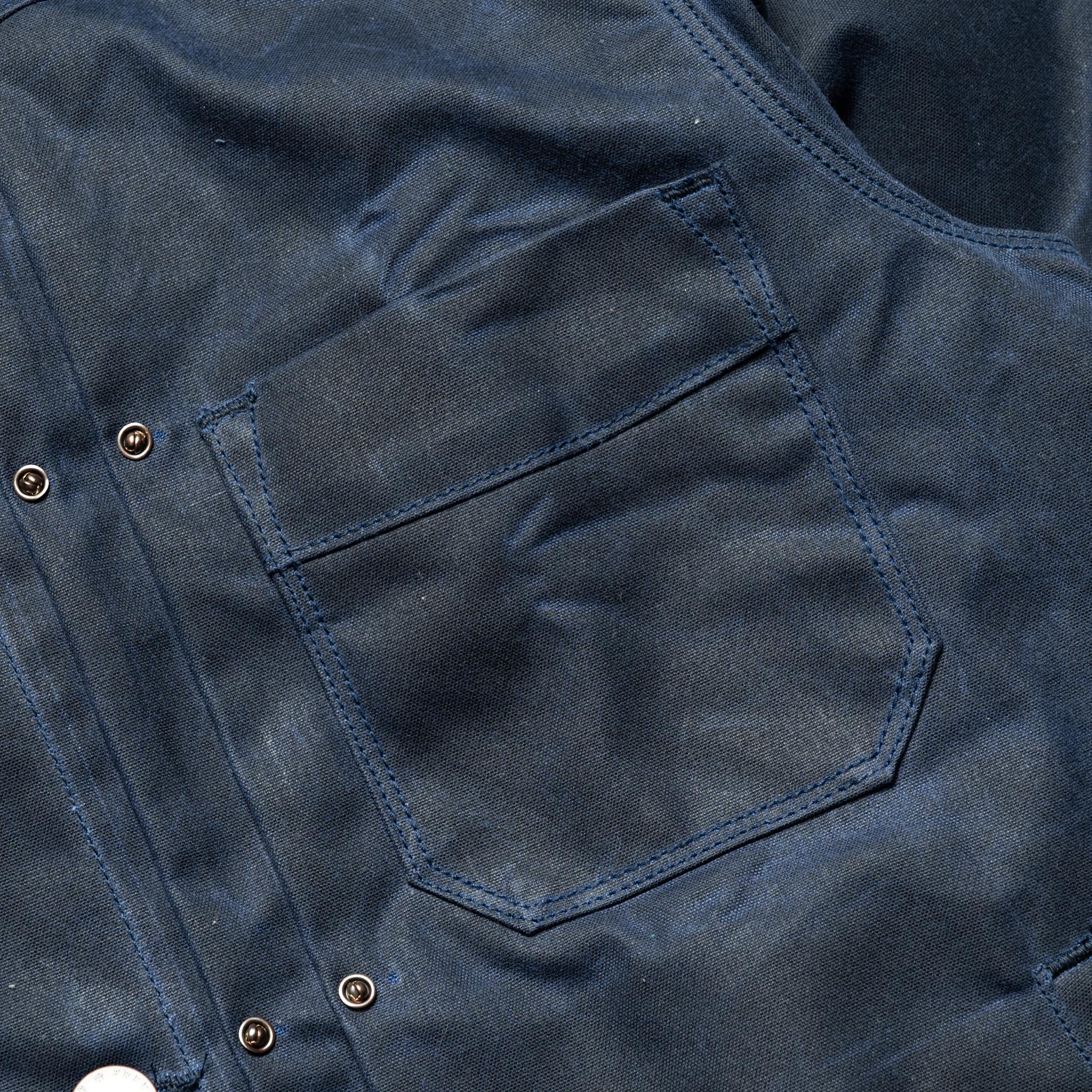 RJ-1 Riders Jacket Waxed Canvas - Navy (Navy Lining)