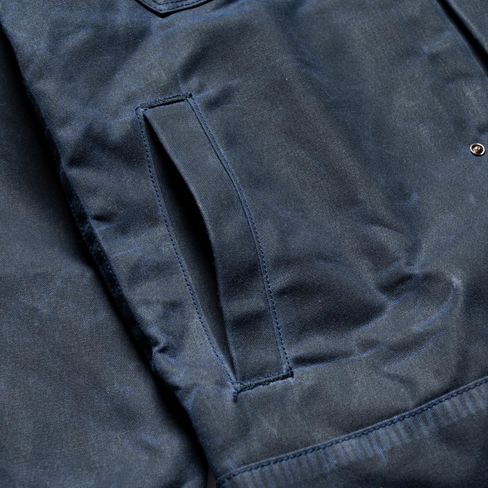 RJ-1 Riders Jacket Waxed Canvas - Navy (Navy Lining)