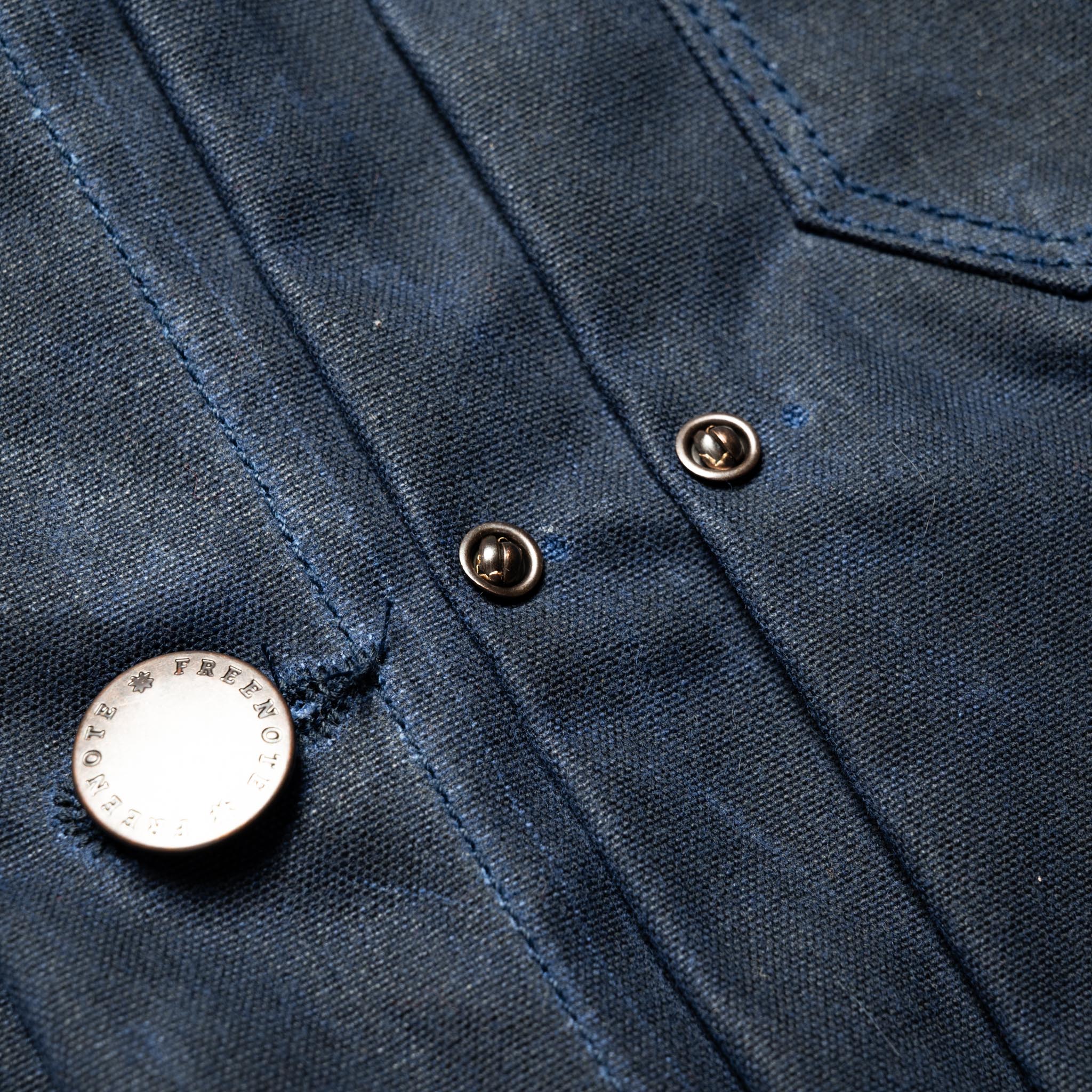 RJ-1 Riders Jacket Waxed Canvas - Navy (Navy Lining)