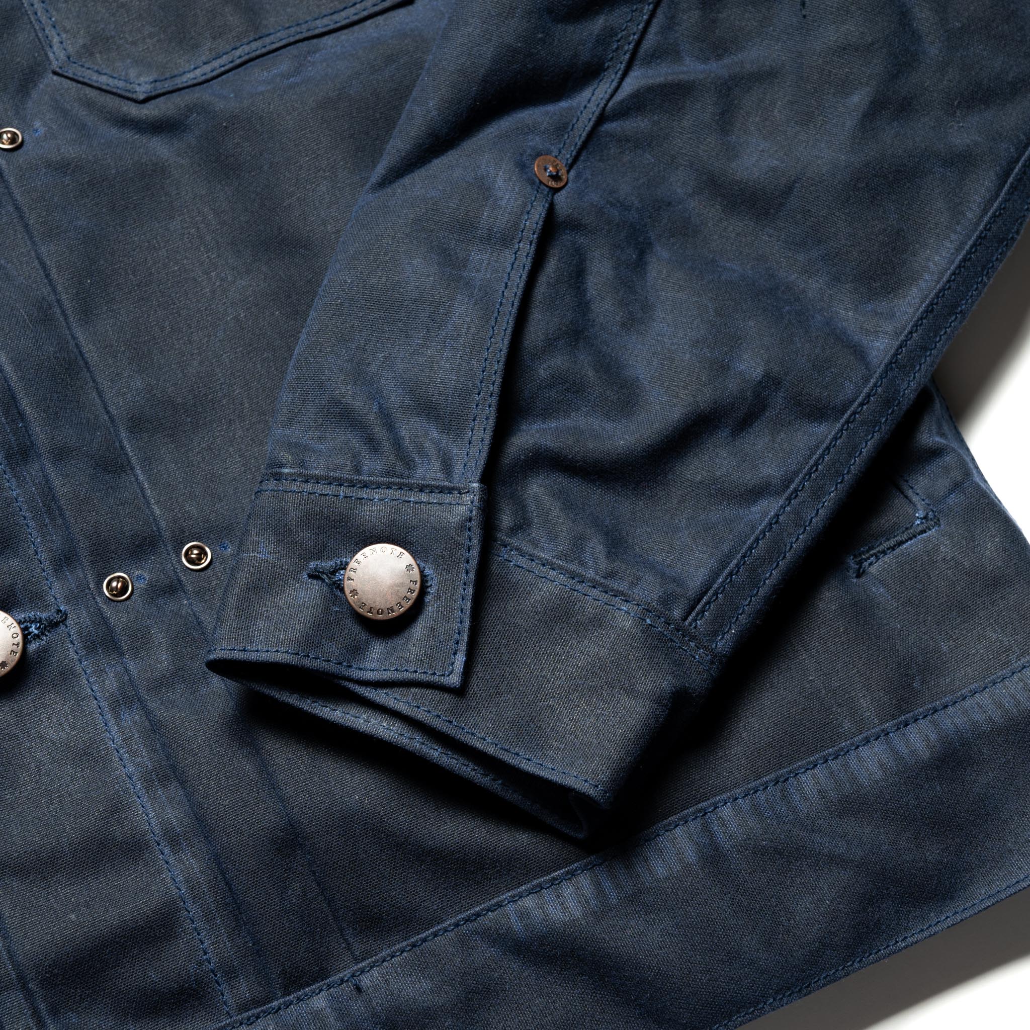 RJ-1 Riders Jacket Waxed Canvas - Navy (Navy Lining)