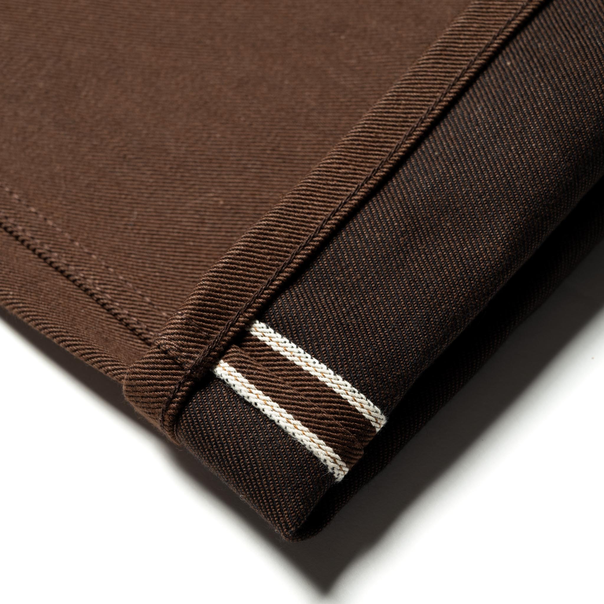 Wilkes Western 15 oz Dark Brown Selvedge Denim