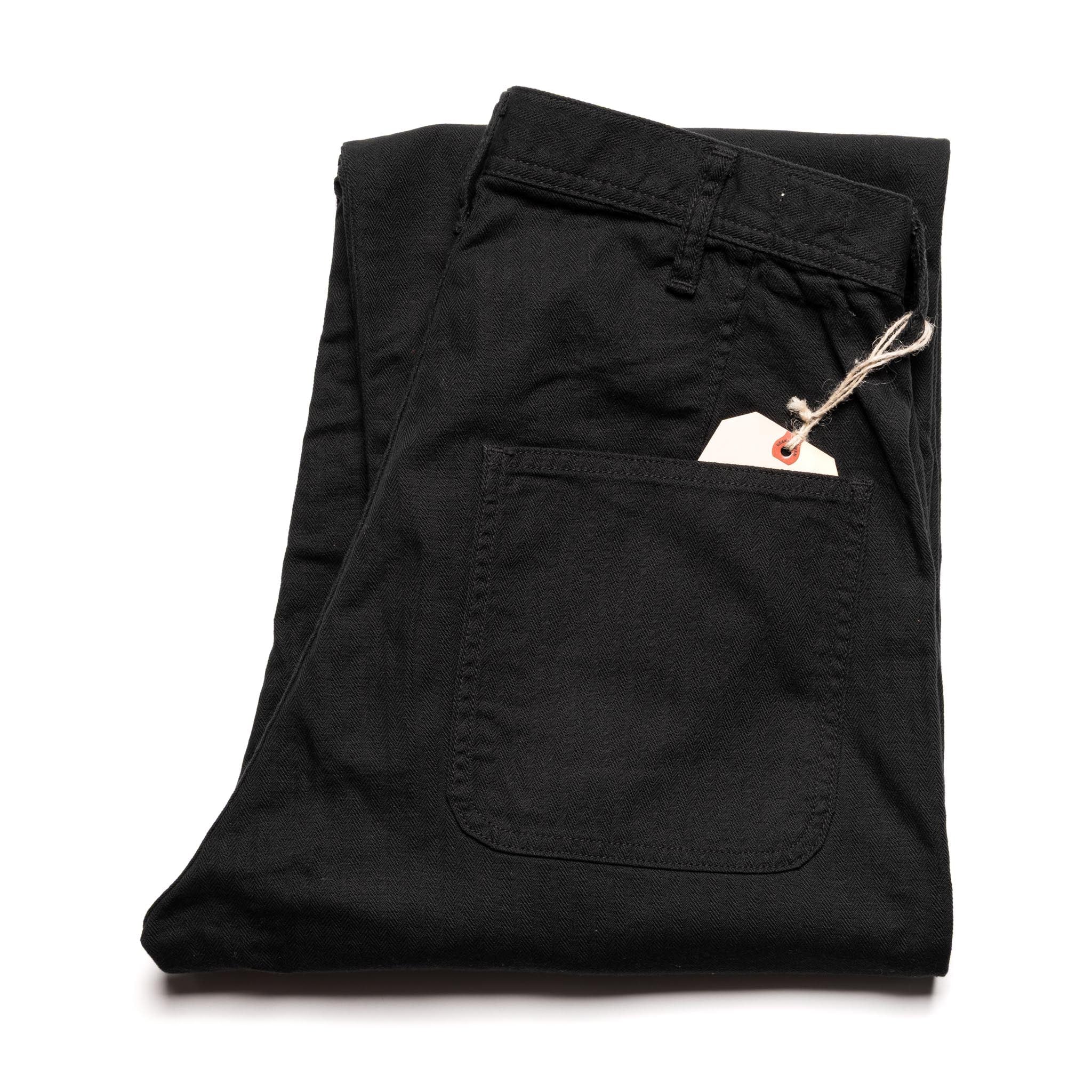 1141-2 USN Herringbone Seamen's Trousers - Black