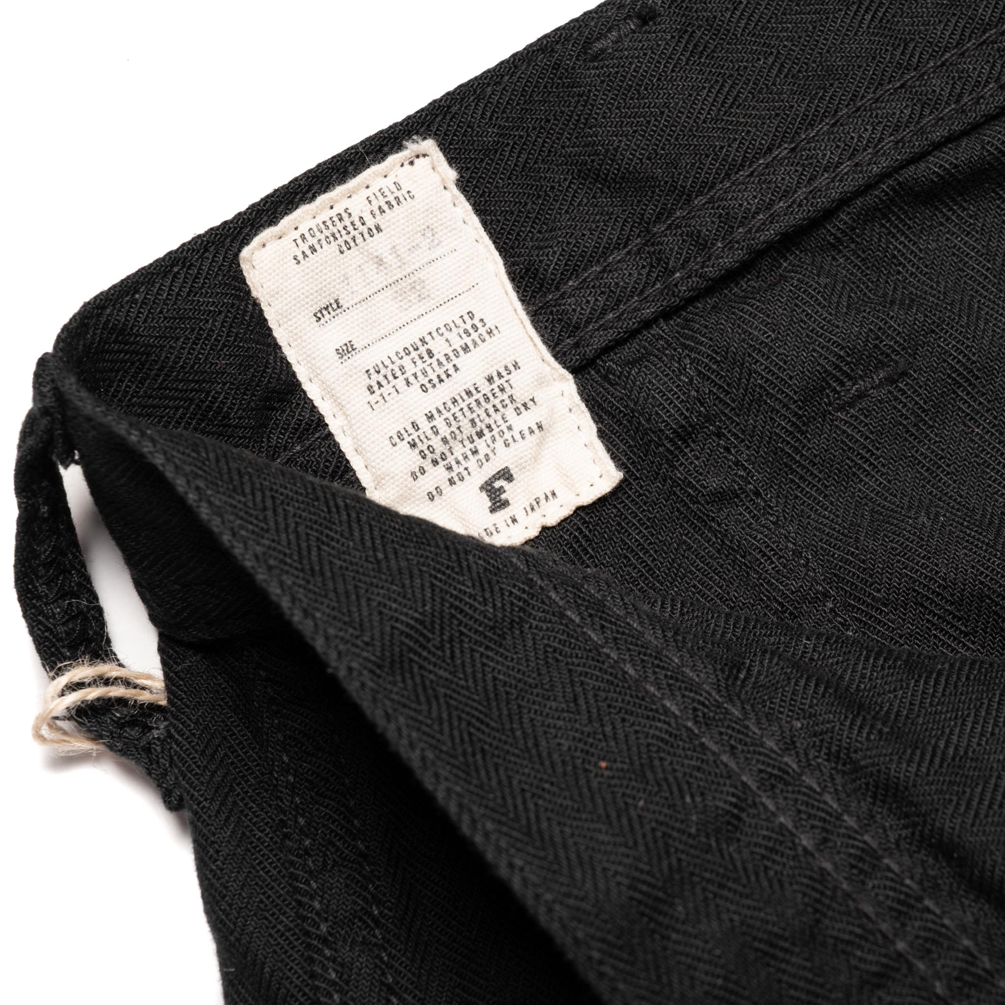 1141-2 USN Herringbone Seamen's Trousers - Black