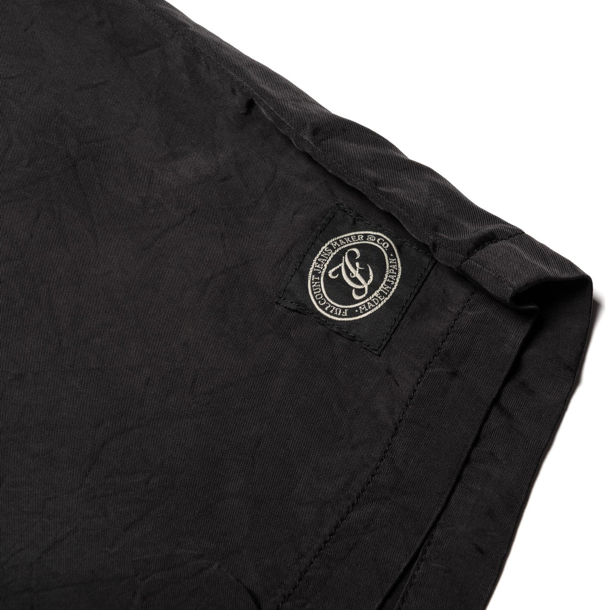 1143-3 Fibril Cupro Resort Shorts - Black