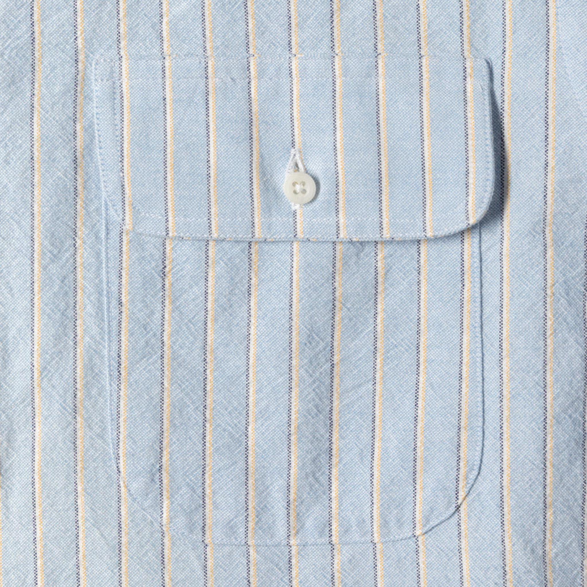 Blue Striped Japanese Oxford