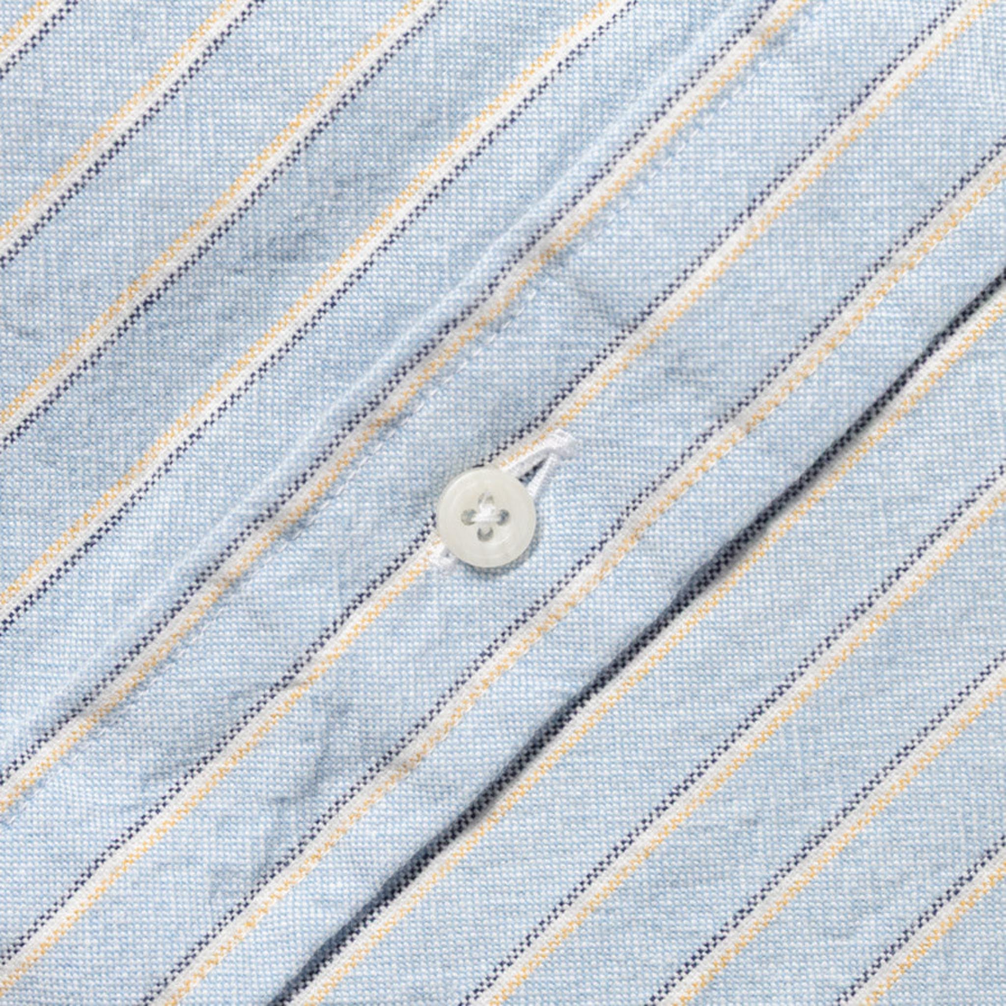 Blue Striped Japanese Oxford