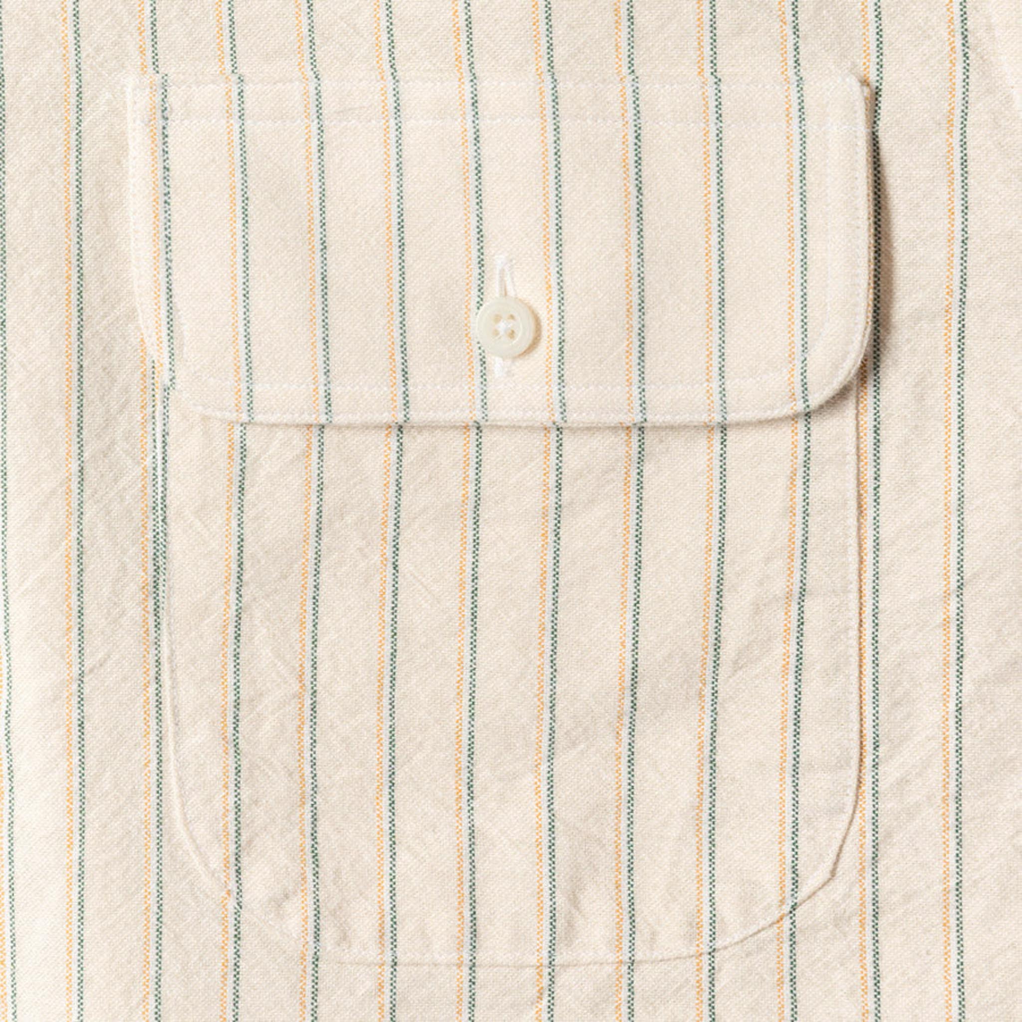 Tan Striped Japanese Oxford