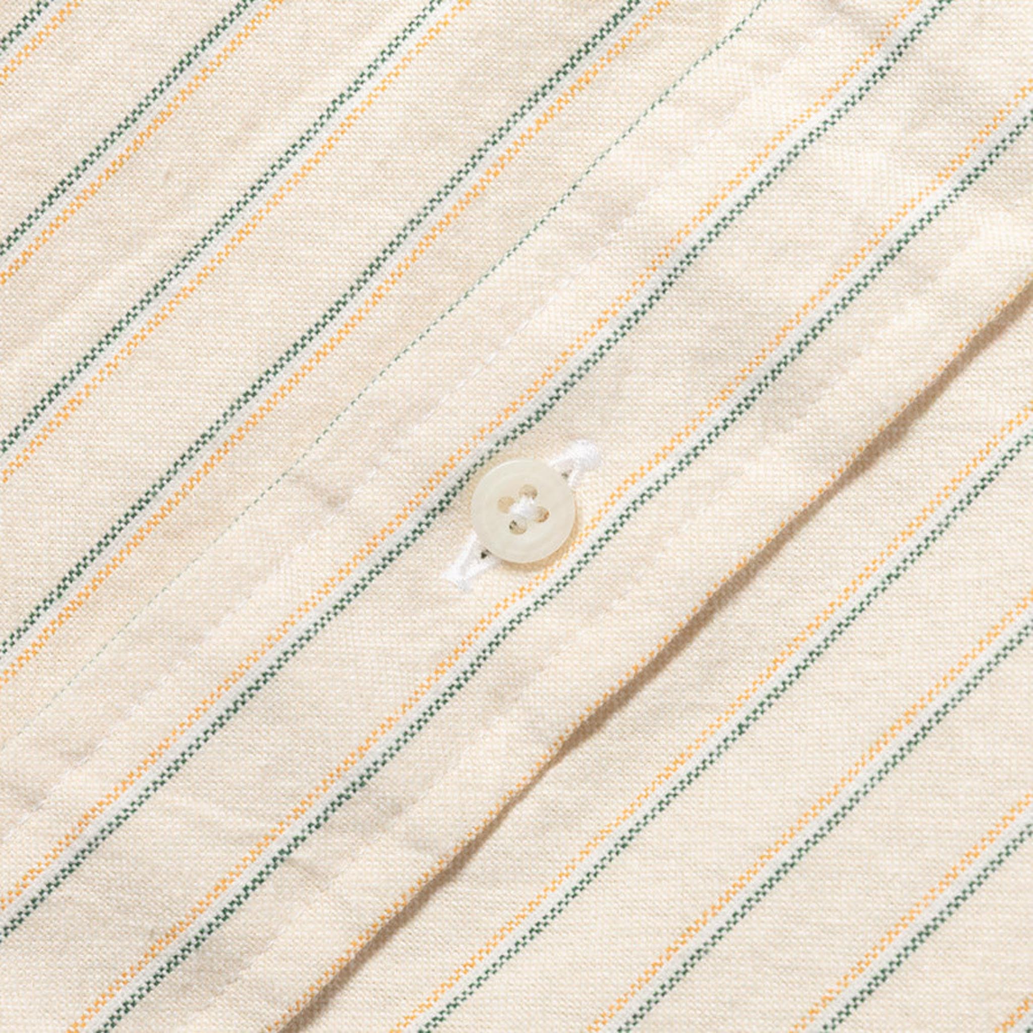 Tan Striped Japanese Oxford