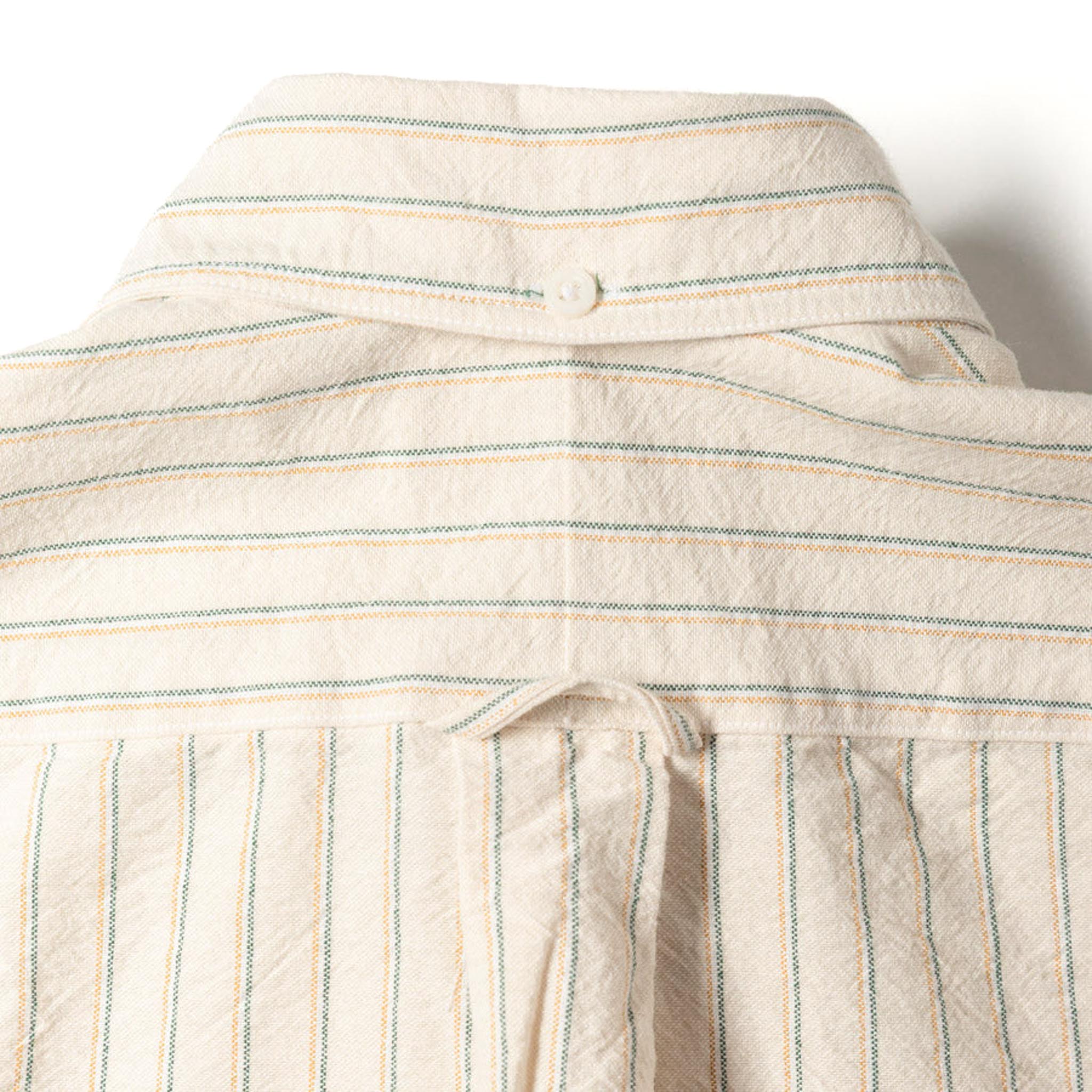 Tan Striped Japanese Oxford