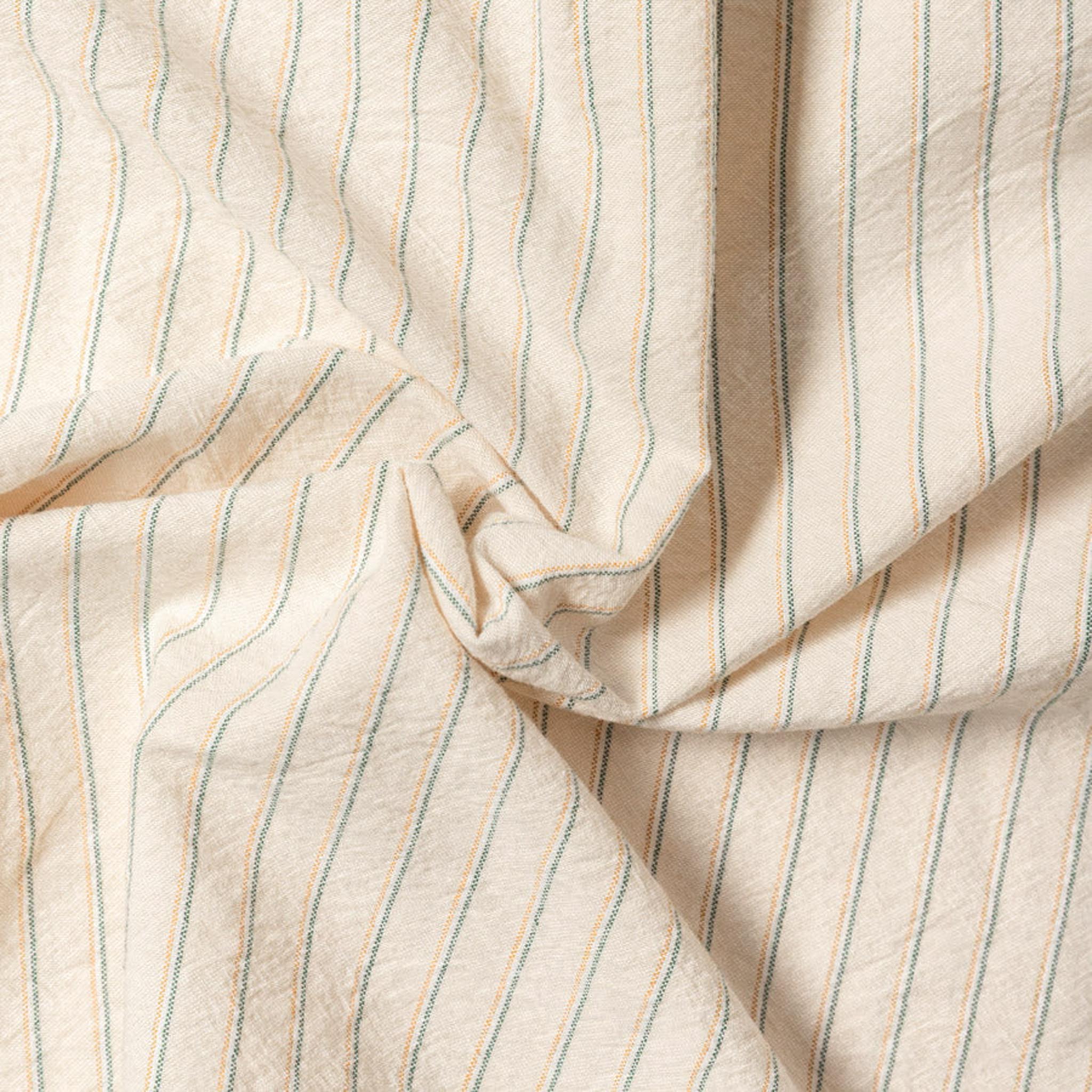 Tan Striped Japanese Oxford