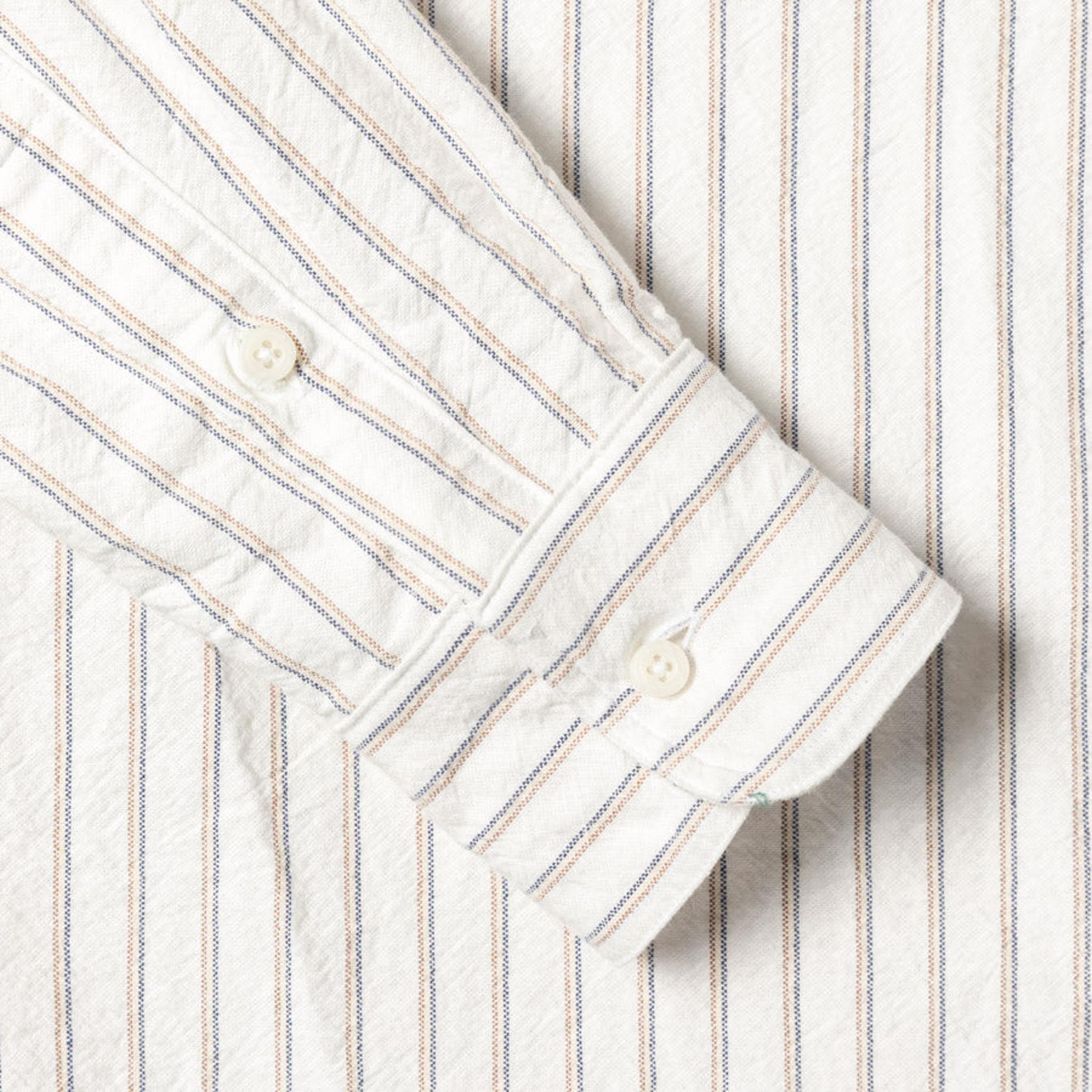 White Striped Japanese Oxford