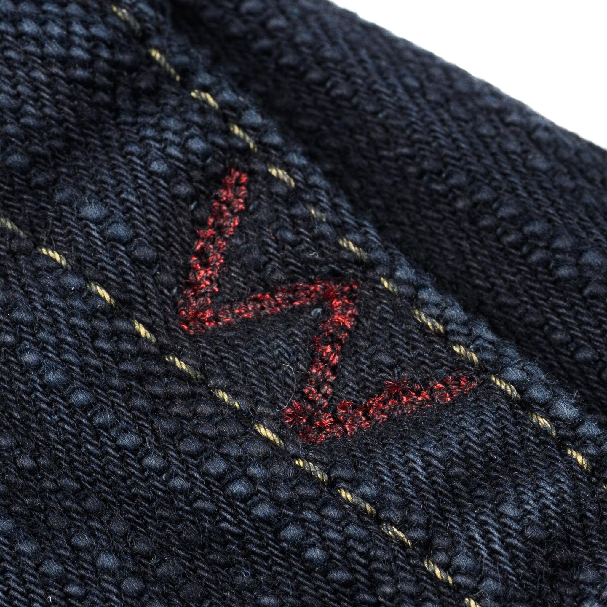 IH-888S-SLBod 16oz Slubby Selvedge Denim Relaxed Tapered Cut Jeans - Indigo Overdyed Black