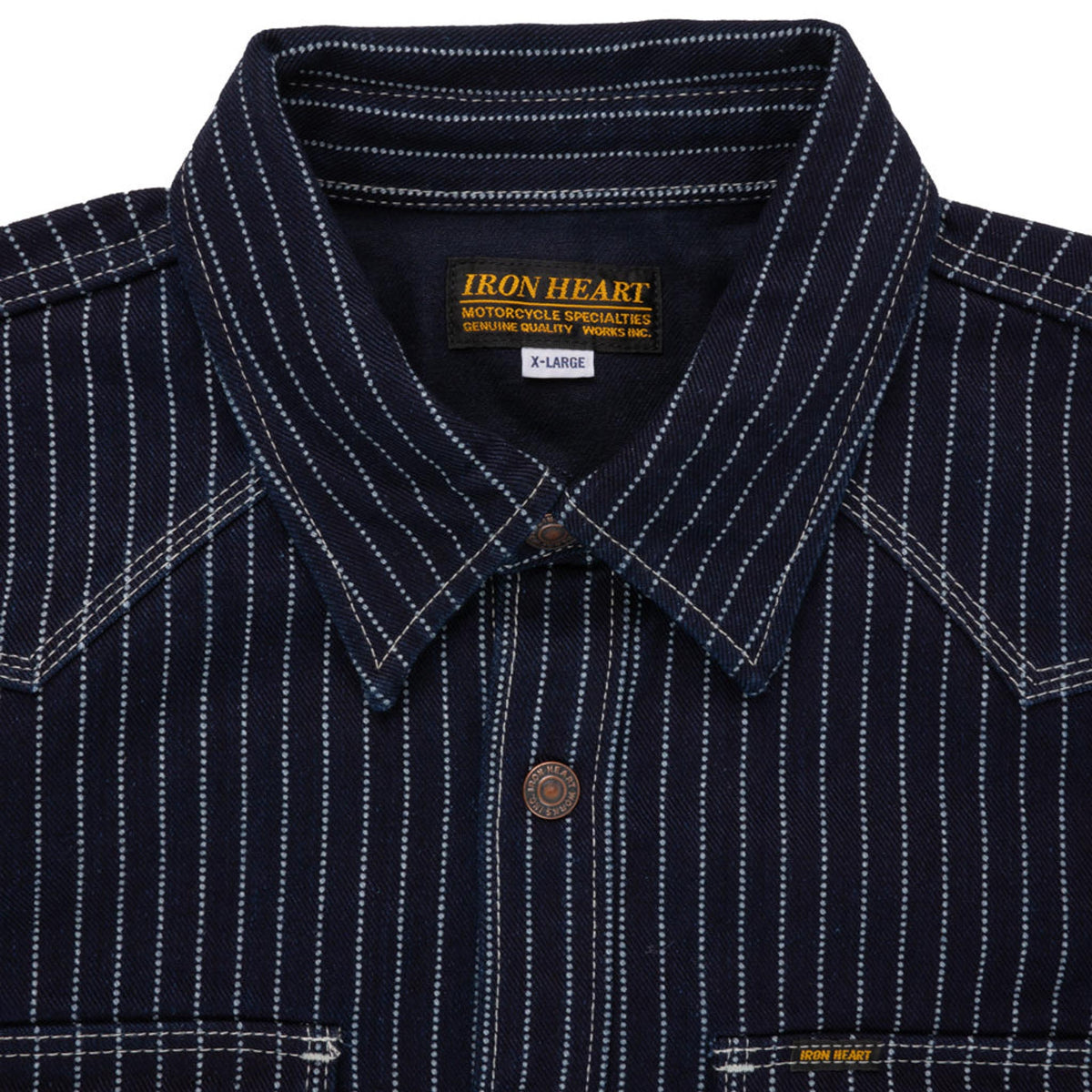IHSH-227-IND 12oz Wabash CPO Shirt - Indigo