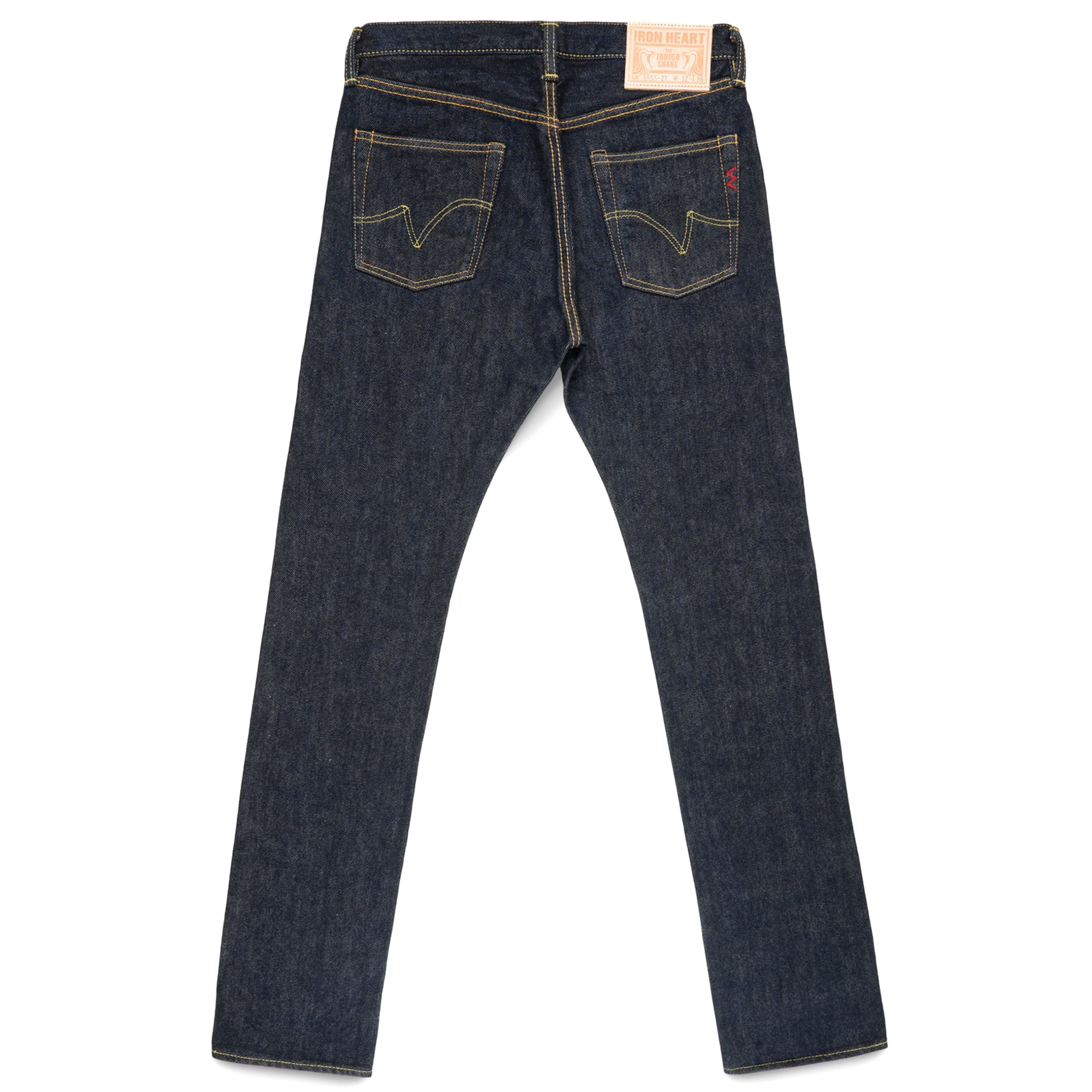 IH-555S-21 21oz Selvedge Denim Slim Cut Jeans - Indigo