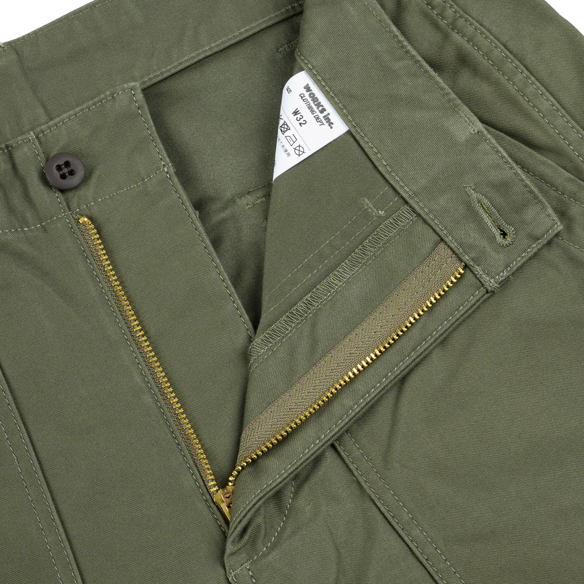 IH-744-GRN 10oz Back Sateen Baker Pants - Army Green