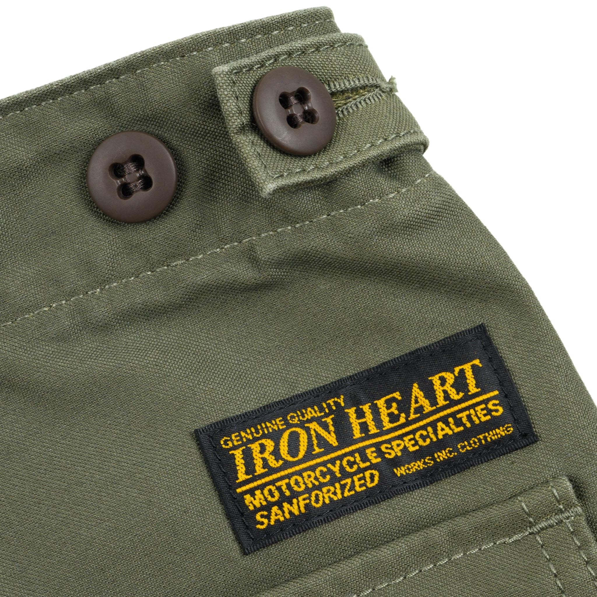 IH-744-GRN 10oz Back Sateen Baker Pants - Army Green