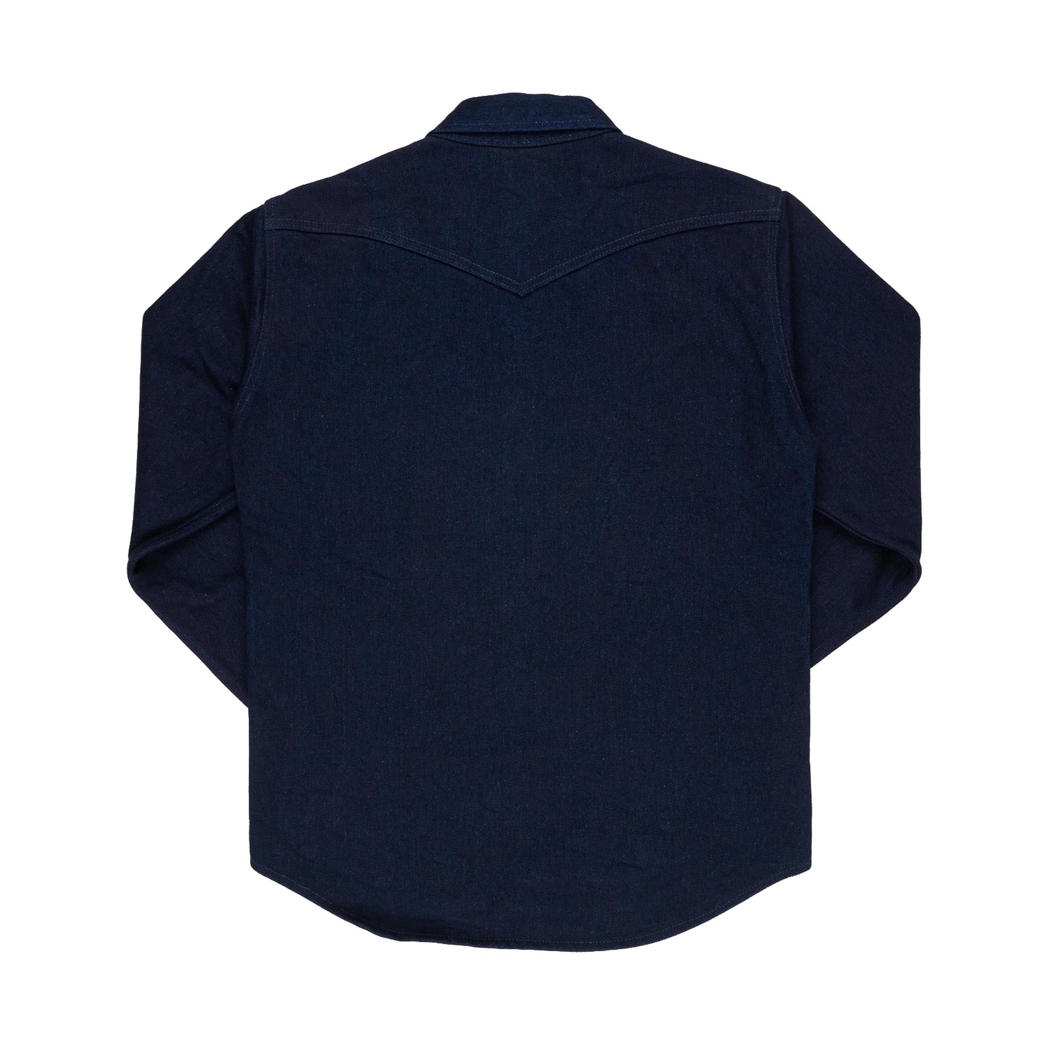 IHSH-409-IB 19oz Selvedge Denim CPO Shirt - Indigo/Black
