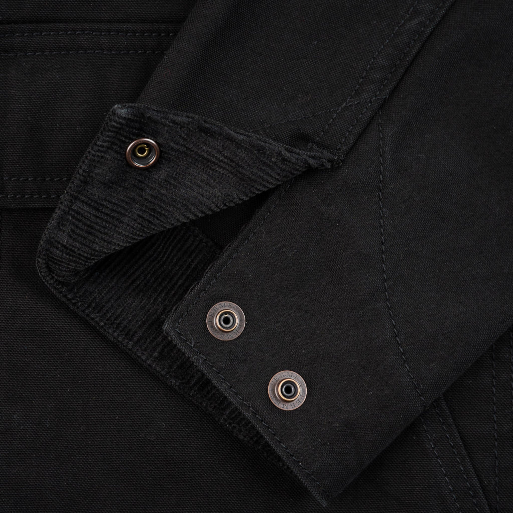 IHJ-148-BLK 10oz Kurashikizome® Organic Cotton Duck Chore Jacket - Black