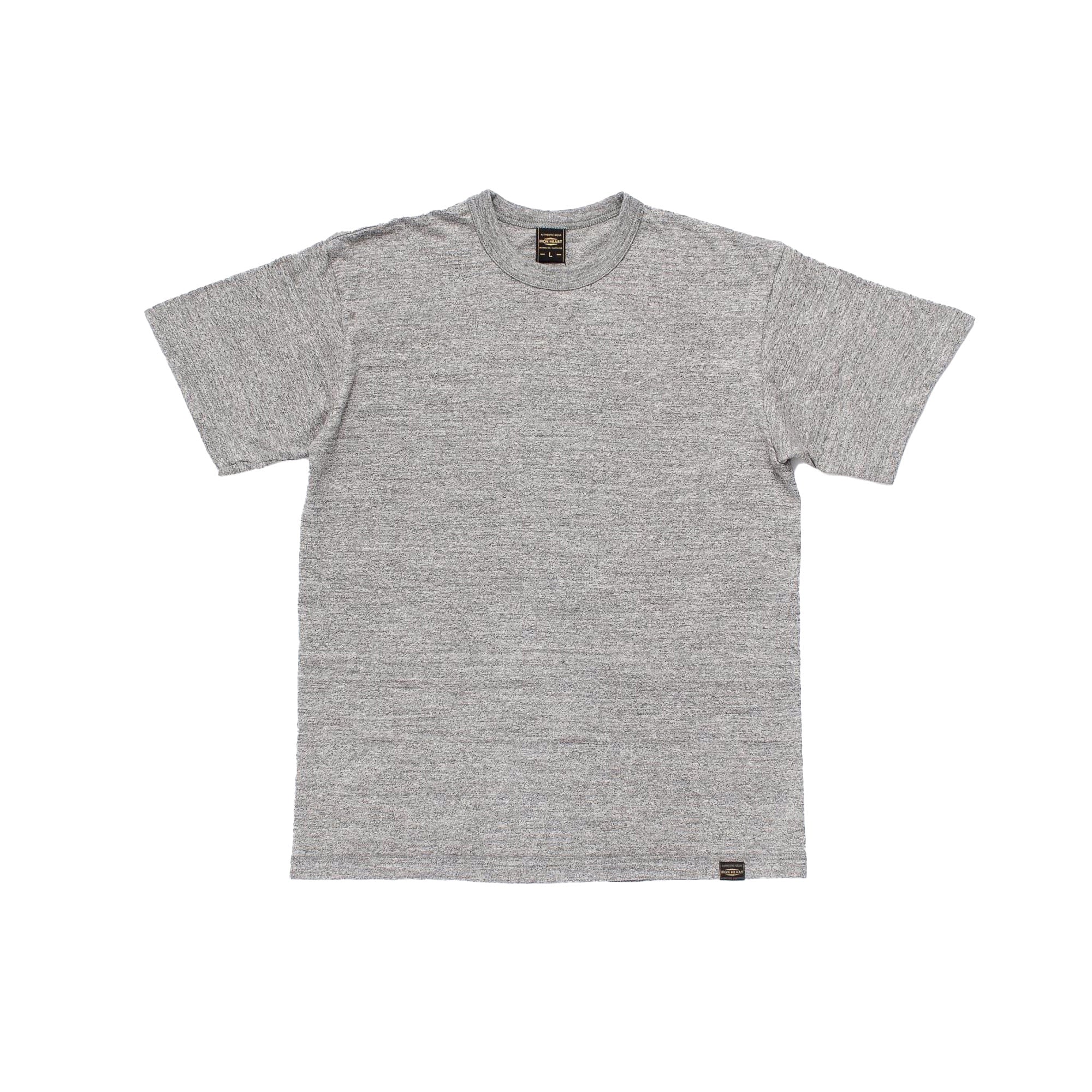 IHT-1610L-GRY - 6.5oz Loopwheel Crew Neck T-Shirt With Longer Body - Grey