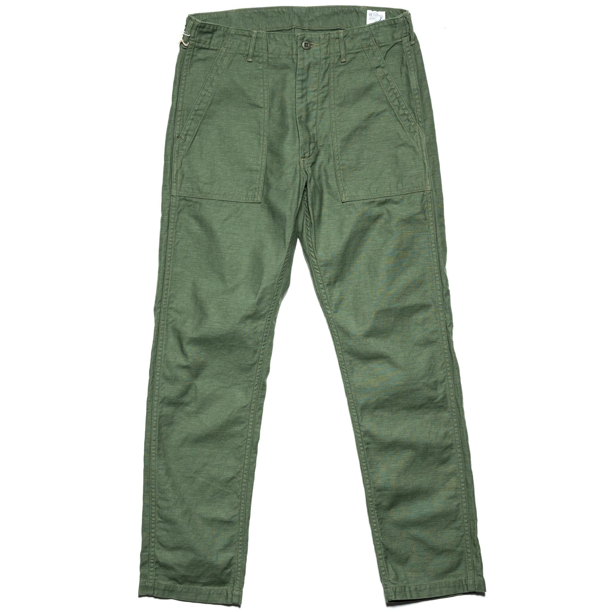 Slim Fit Fatigue Pants - Green