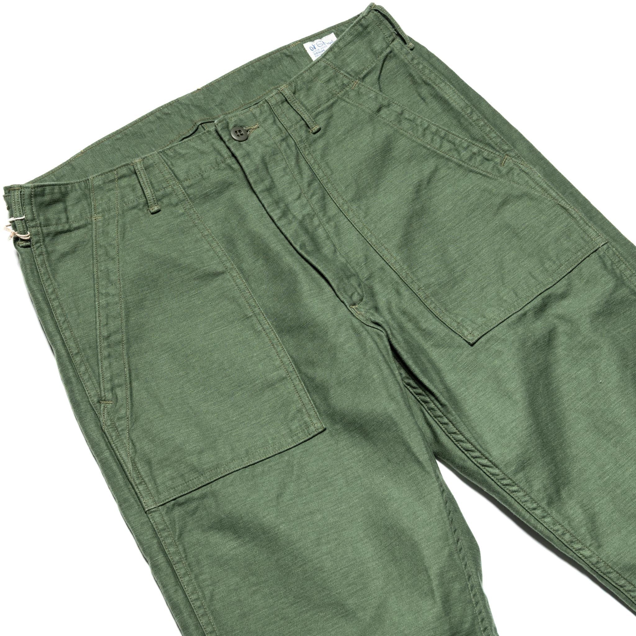 Slim Fit Fatigue Pants - Green