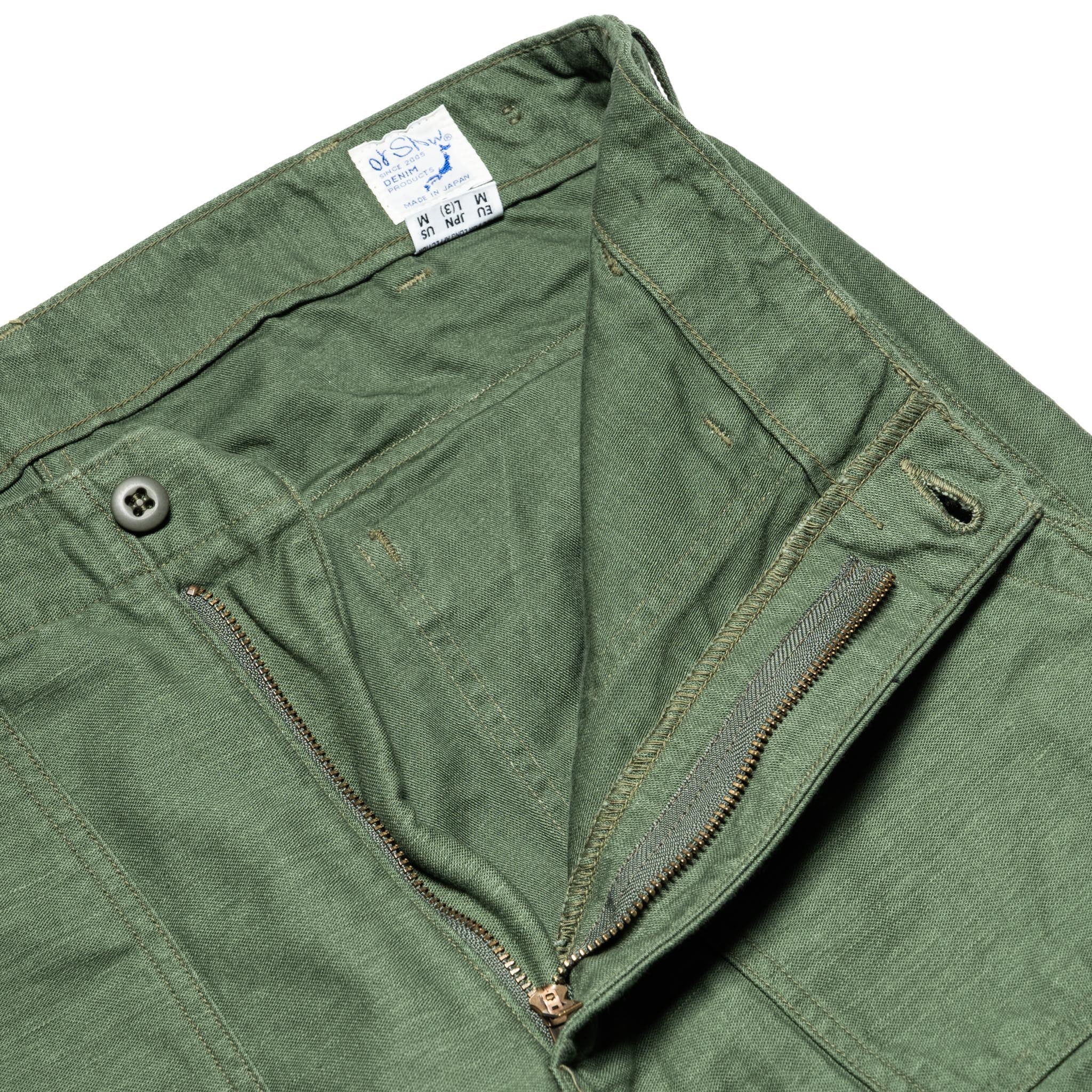Slim Fit Fatigue Pants - Green