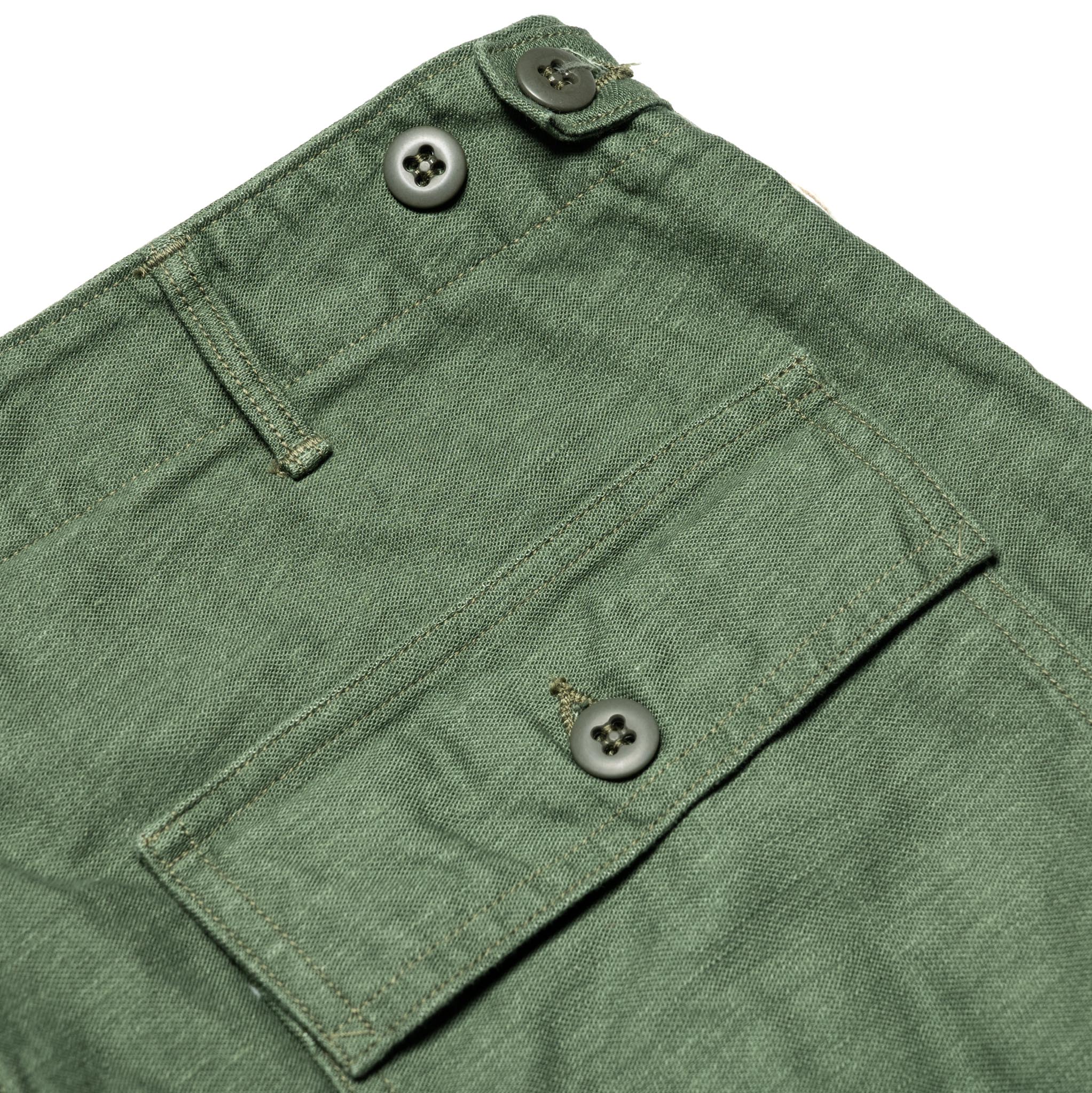 Slim Fit Fatigue Pants - Green